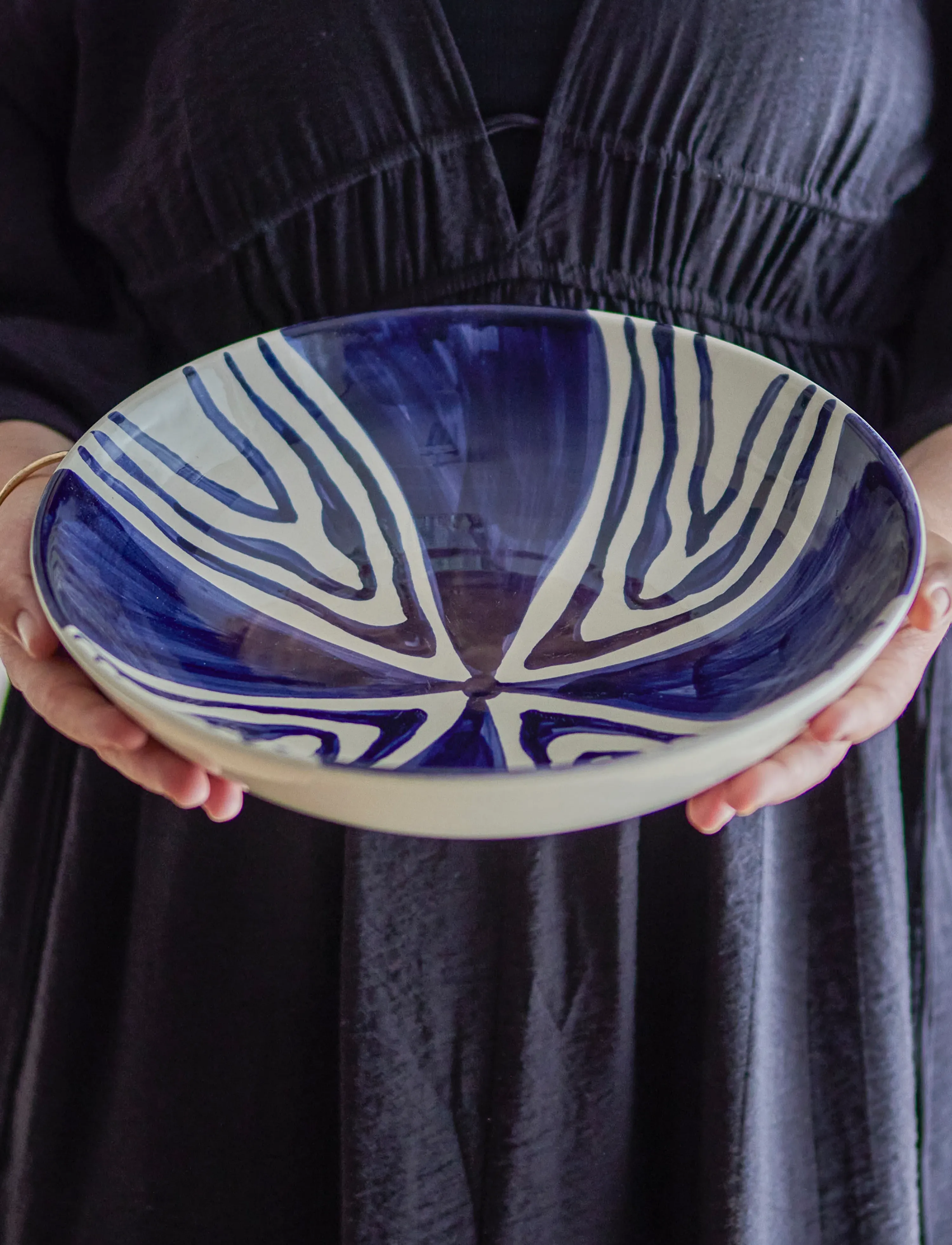 Bloomingville - Shama Bowl - serviravimo indai - blue - 5