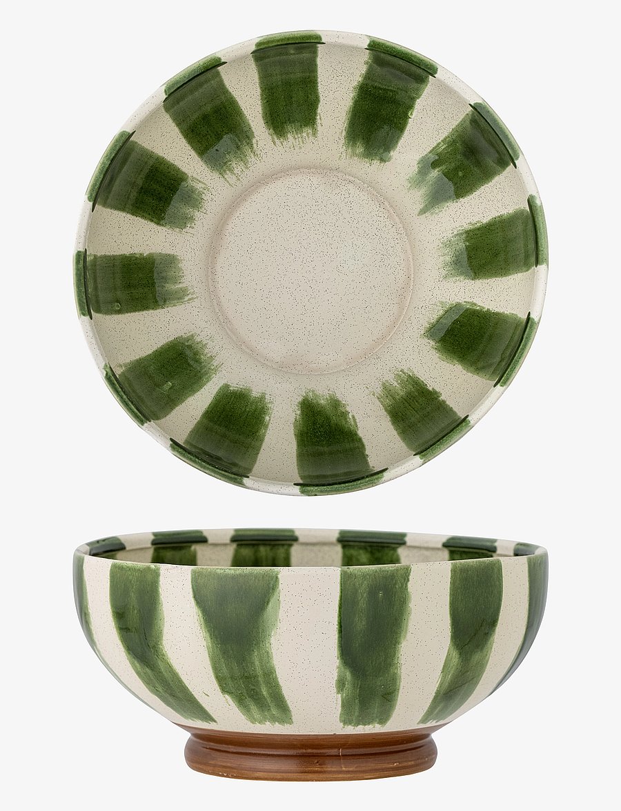 Bloomingville - Shakti Serving Bowl - serveerimisnõud - green - 2
