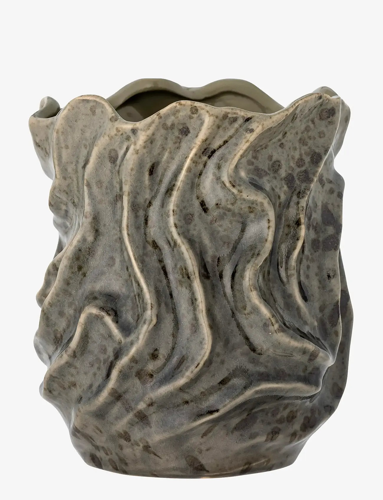 Bloomingville - Soumia Deco Vase, Grey, Stoneware - vases - grey - 0