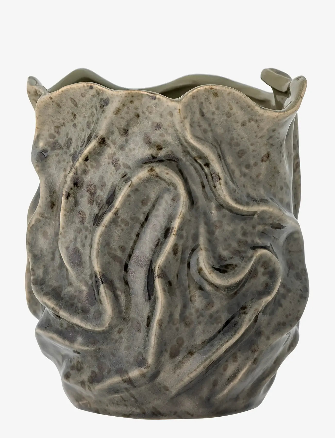 Bloomingville - Soumia Deco Vase, Grey, Stoneware - vases - grey - 1