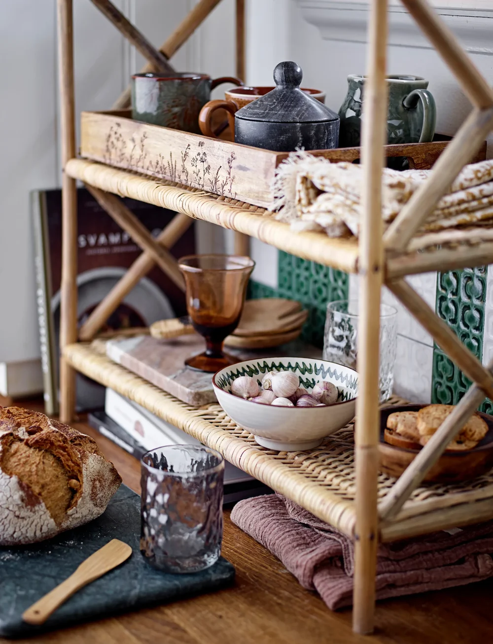 Bloomingville - Heikki Bowl - osta hinna alusel - brown/green - 3