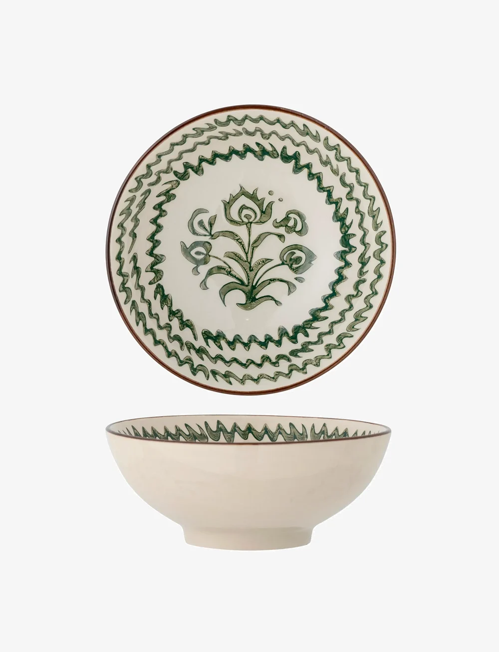 Bloomingville - Heikki Bowl - osta hinna alusel - brown/green - 2