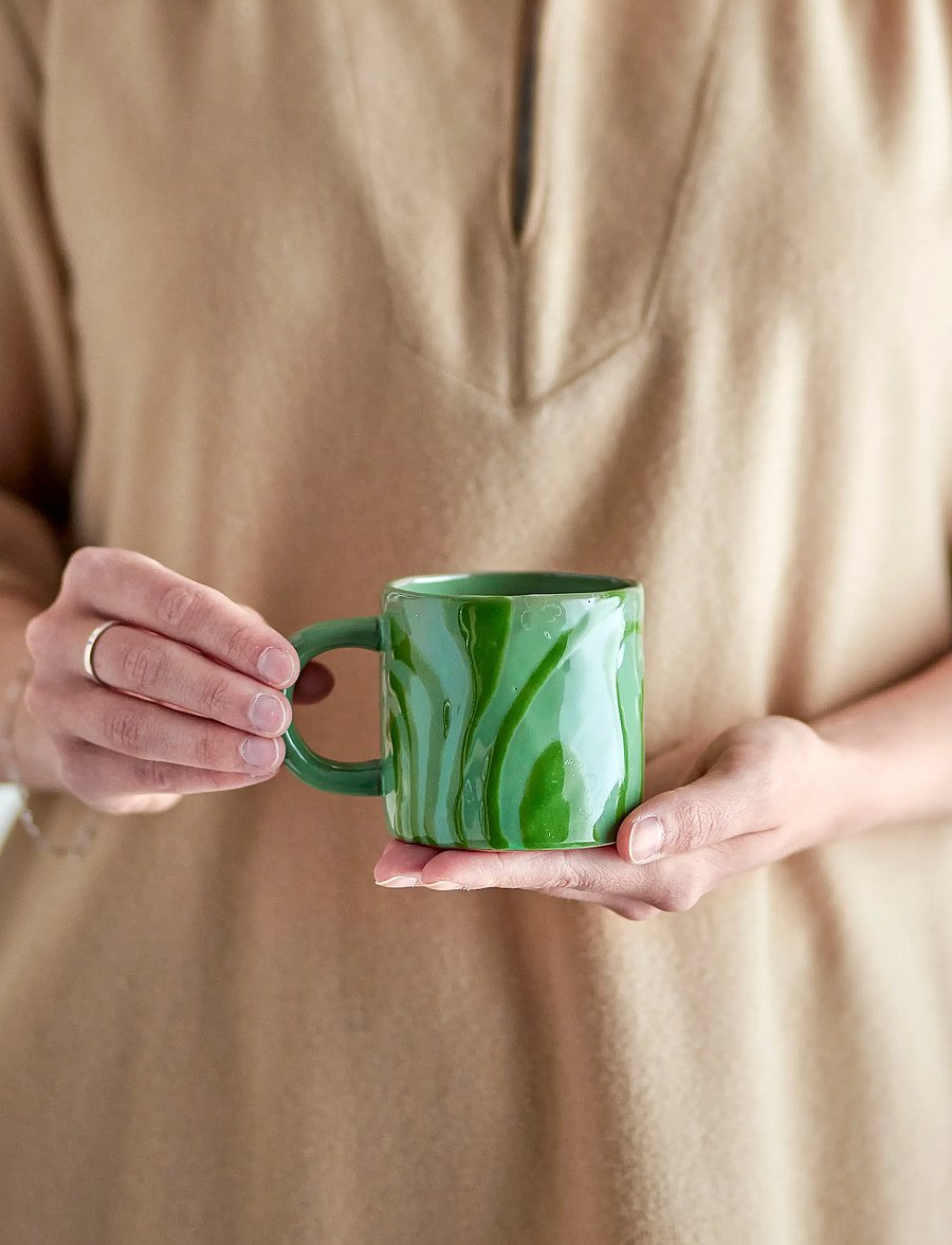 Bloomingville - Ninka Mug - kaffetassen - green - 2