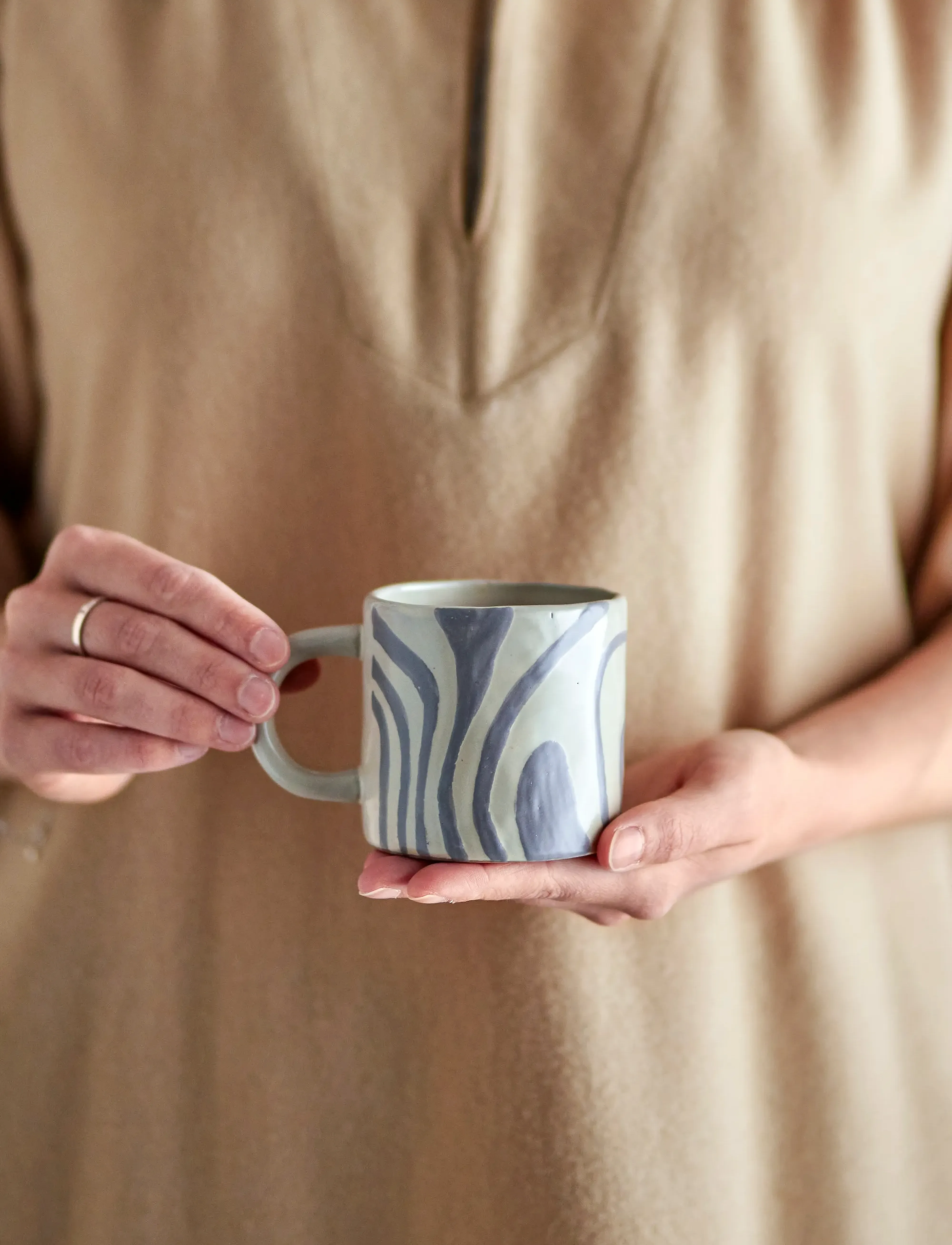 Bloomingville - Ninka Mug - kaffekoppar - grey - 3