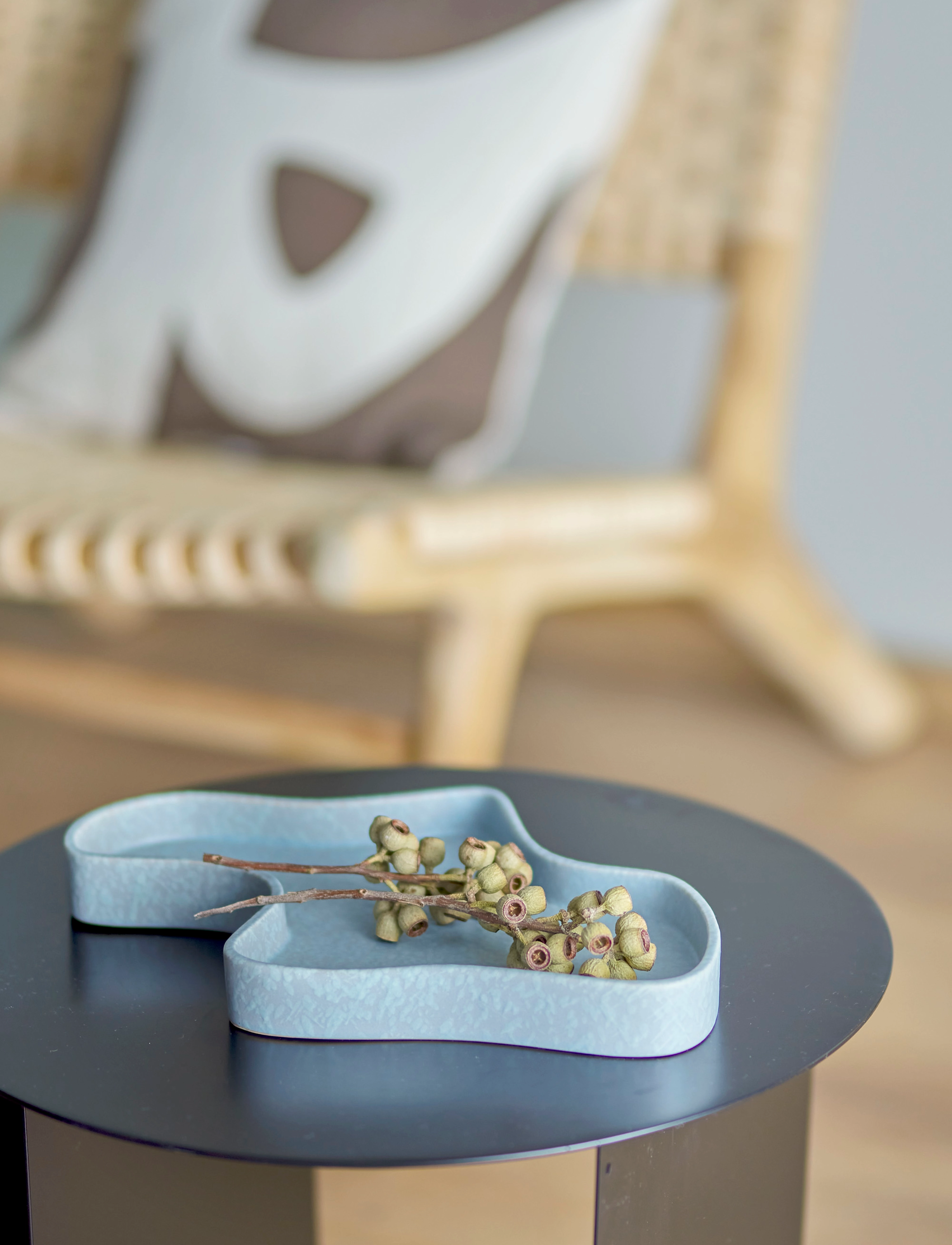 Bloomingville Lakey Tray, 32X21.5 cm, Decoration, Blau - Decorative Platters, Homeware