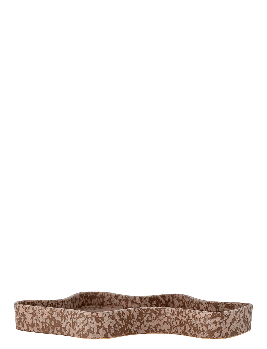 Bloomingville - Lakey Tray - dekoratiivsed vaagnad - brown - 1