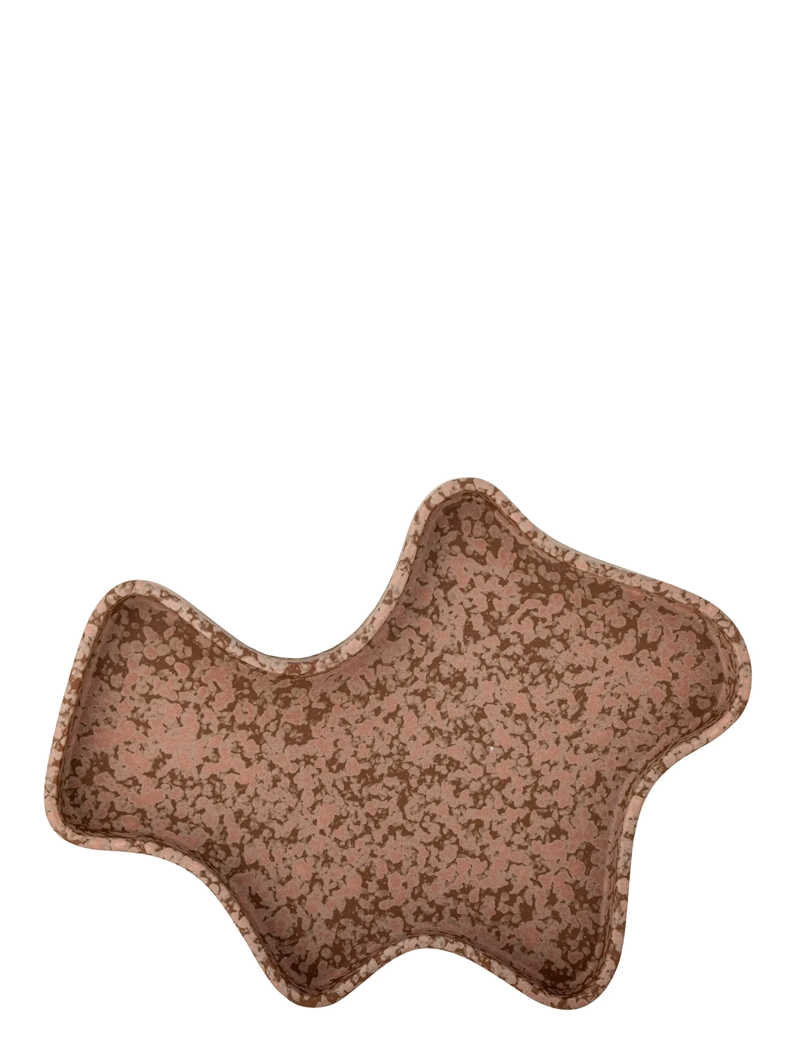 Bloomingville - Lakey Tray - decorative platters - brown - 2
