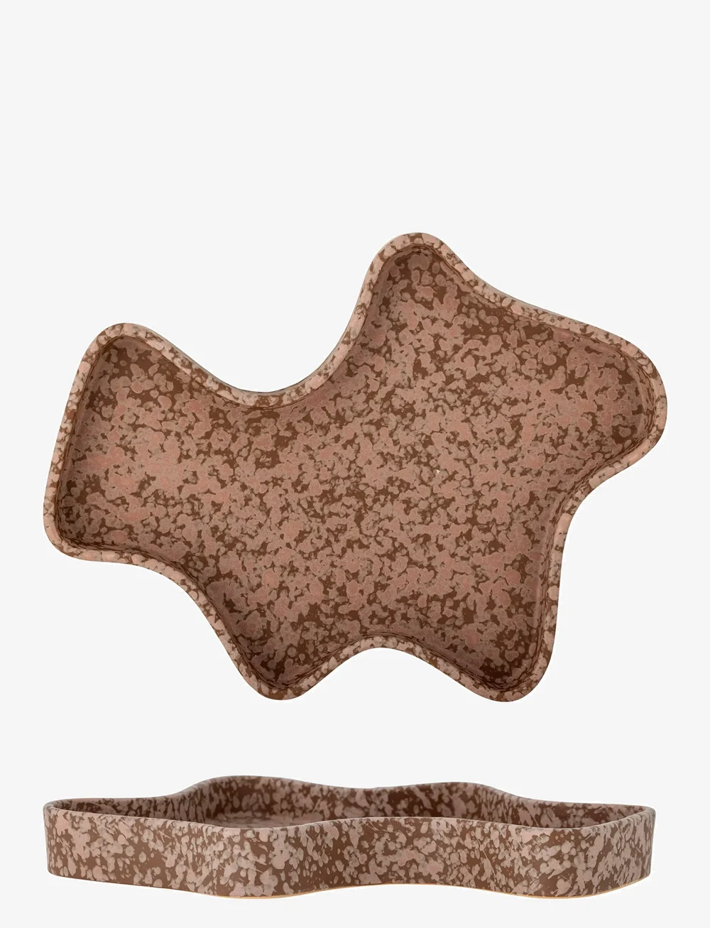 Bloomingville - Lakey Tray - dekoratiivsed vaagnad - brown - 2