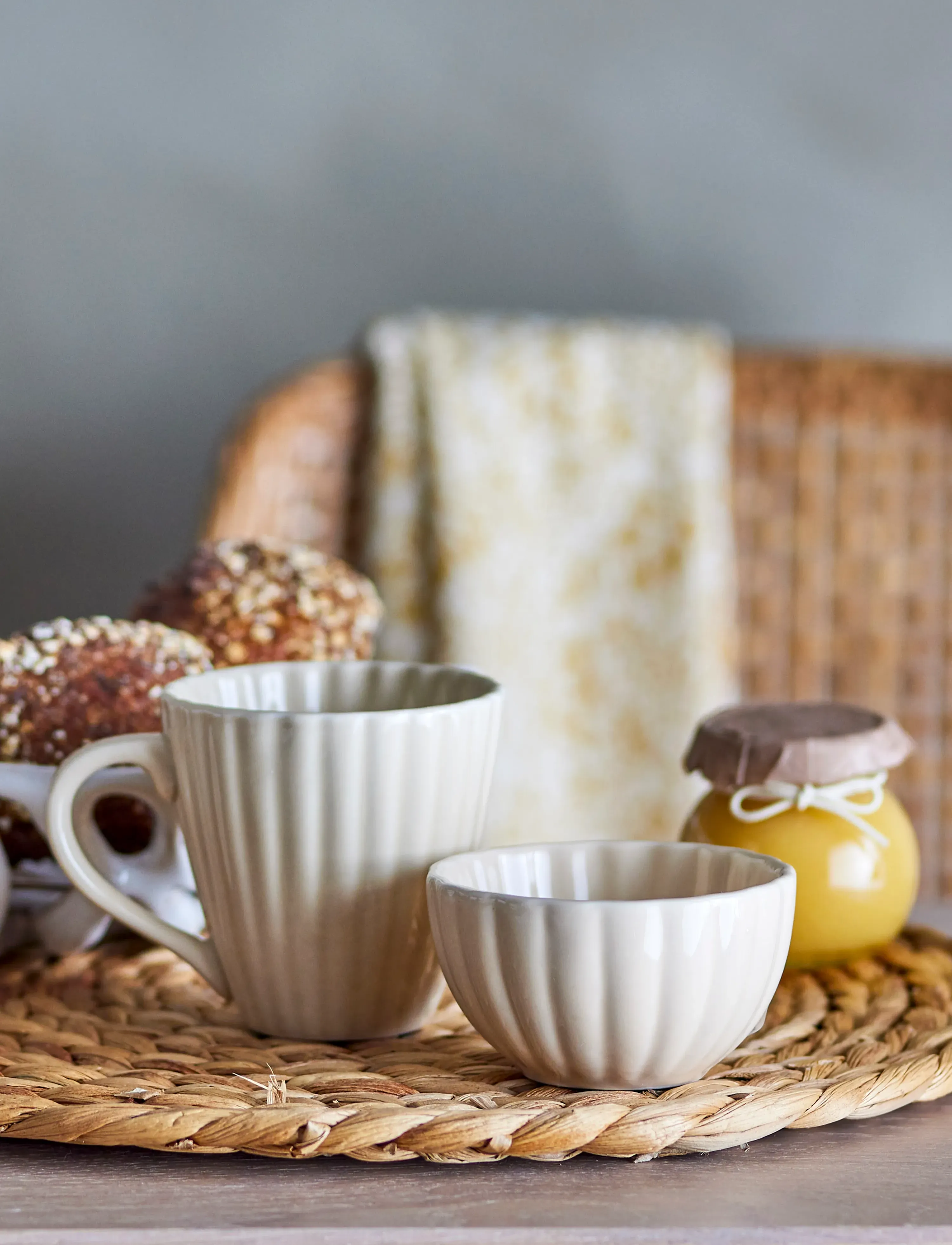 Bloomingville Latina Mug, 22 CL, Cups & Mugs, Creme - Coffee Cups, Homeware