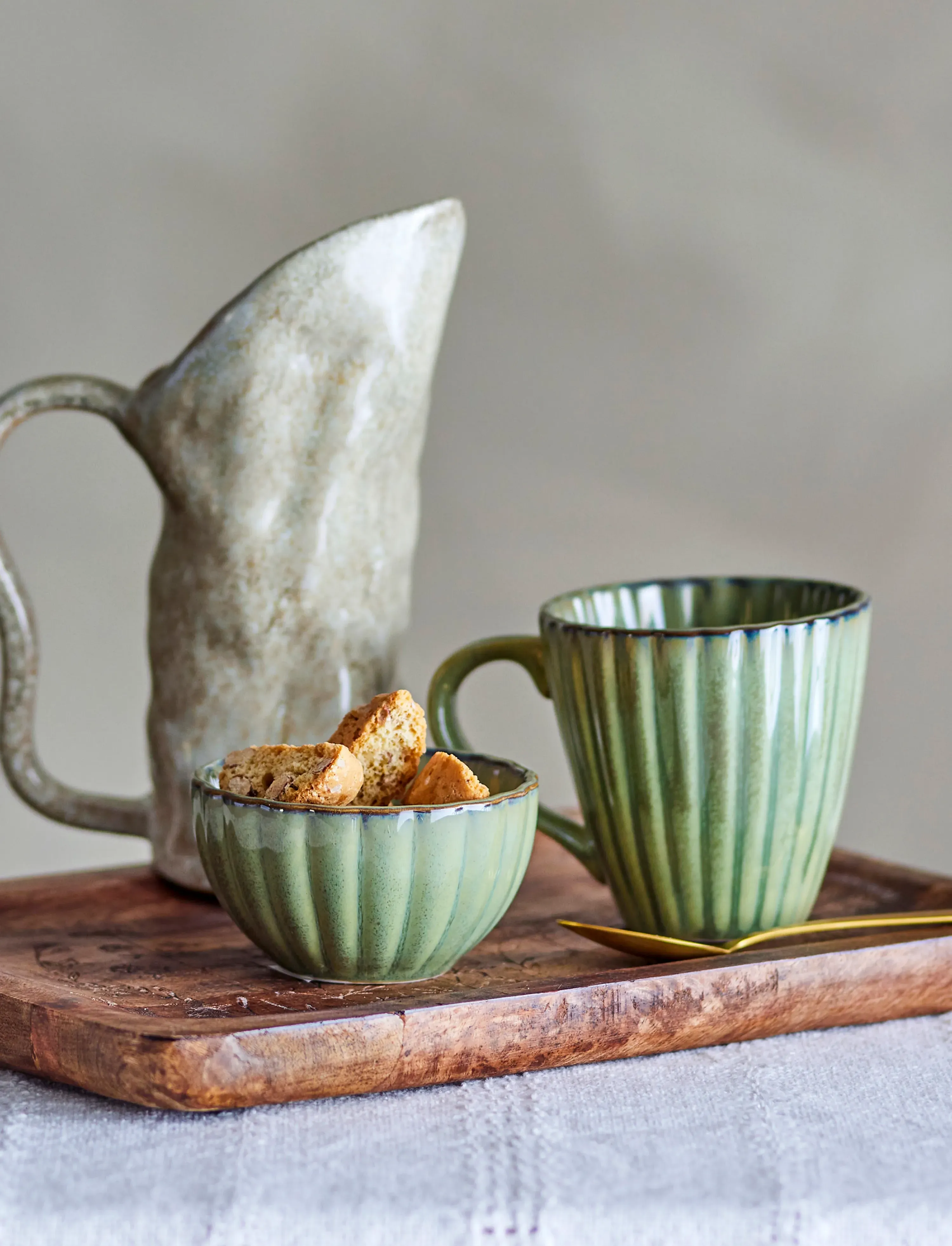 Bloomingville Latina Mug, 22 CL, Cups & Mugs, Grün - Coffee Cups, Homeware