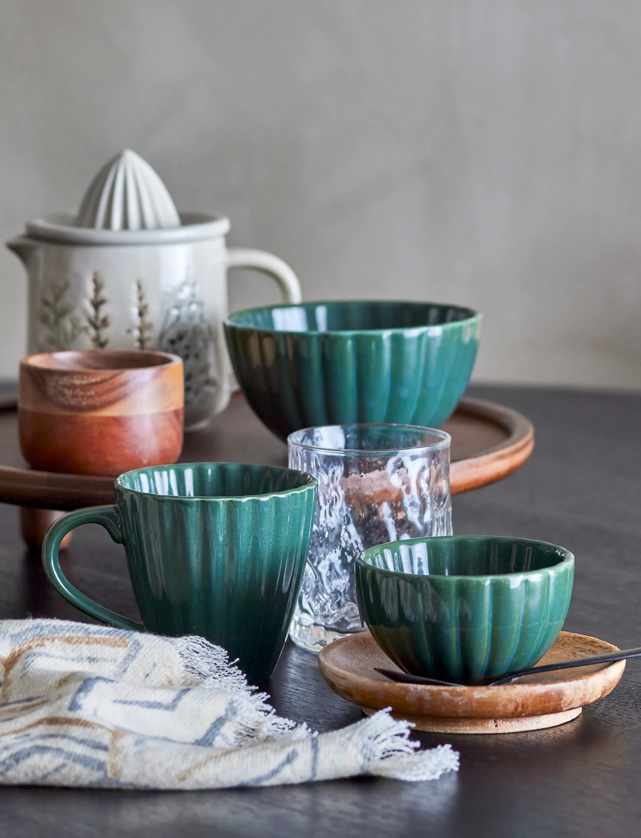 Bloomingville Latina Mug, 22 CL, Cups & Mugs, Grün - Coffee Cups, Homeware