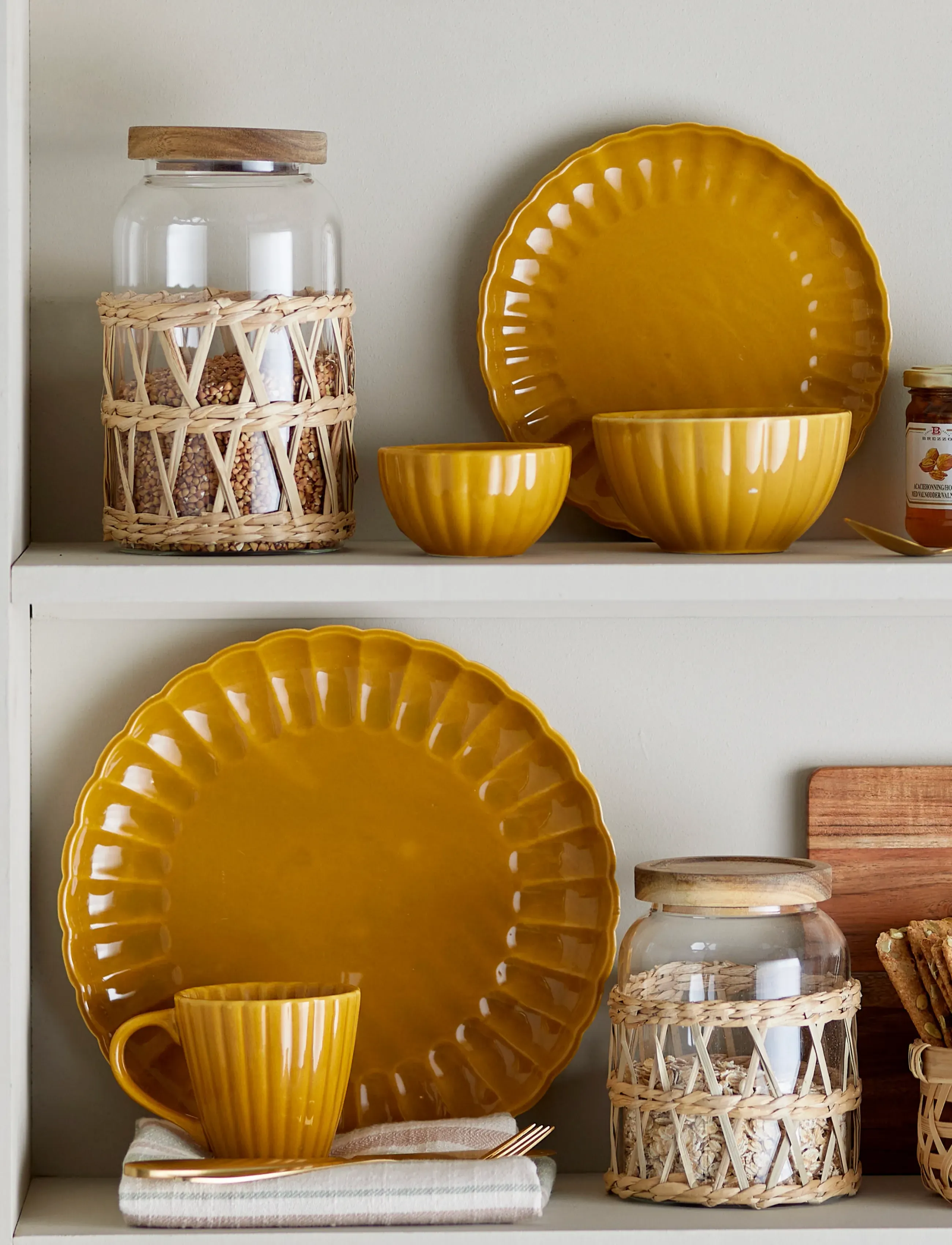 Bloomingville - Latina Bowl - breakfast bowls - yellow - 3