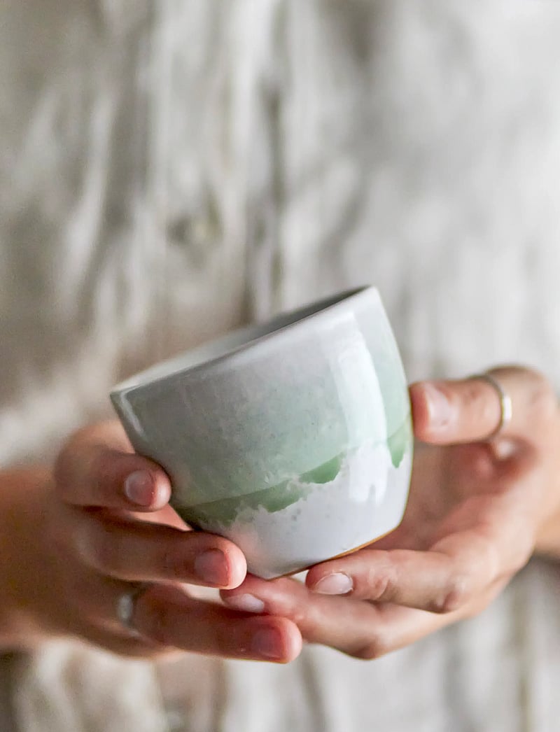 Bloomingville - Paula Cup - kaffetassen - green - 2