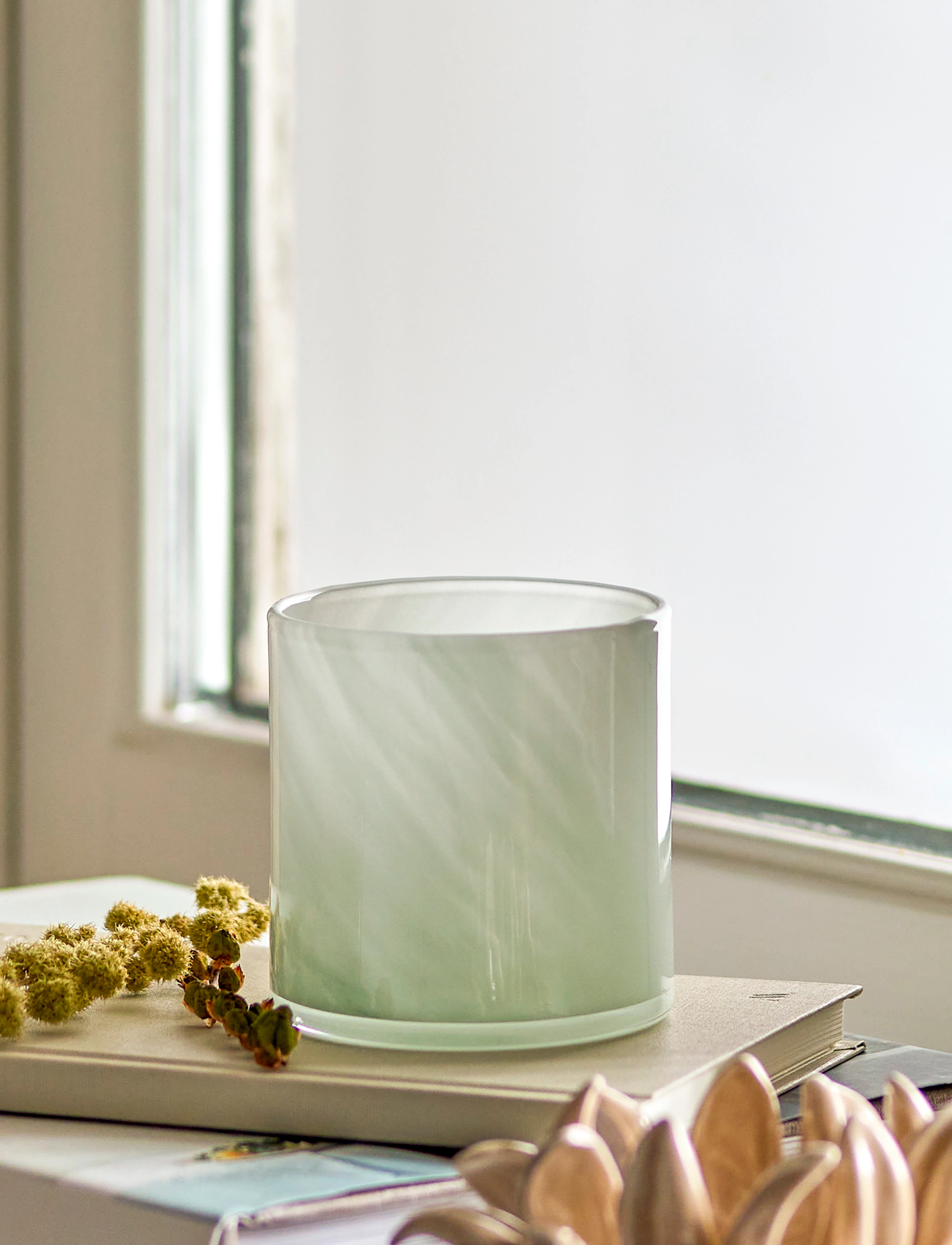 Bloomingville Sakkara Votive, Ø8XH8 cm, Green, Lysestager & Lanterner > Fyrfadsstager, Unisex