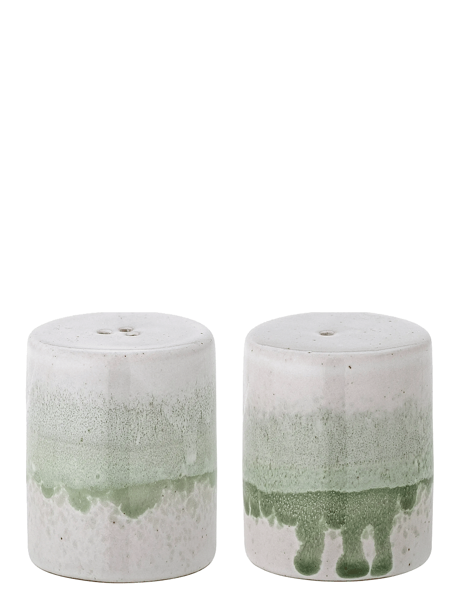 Bloomingville - Paula Salt & Pepper Shaker Set - salz- & pfefferstreuer - green - 0