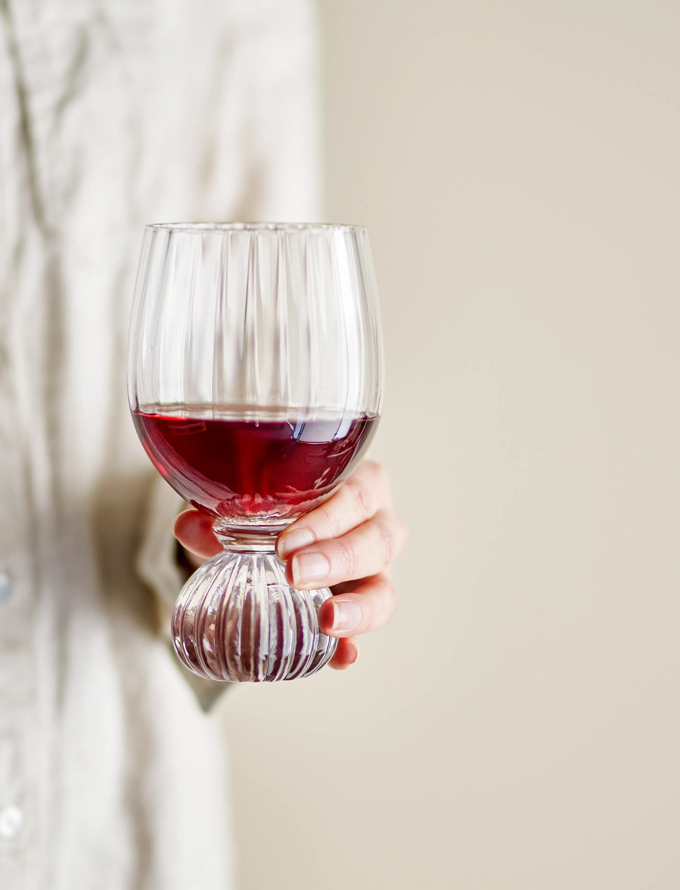 Bloomingville - Taurin Wine Glass - rødvinsglas - clear - 3