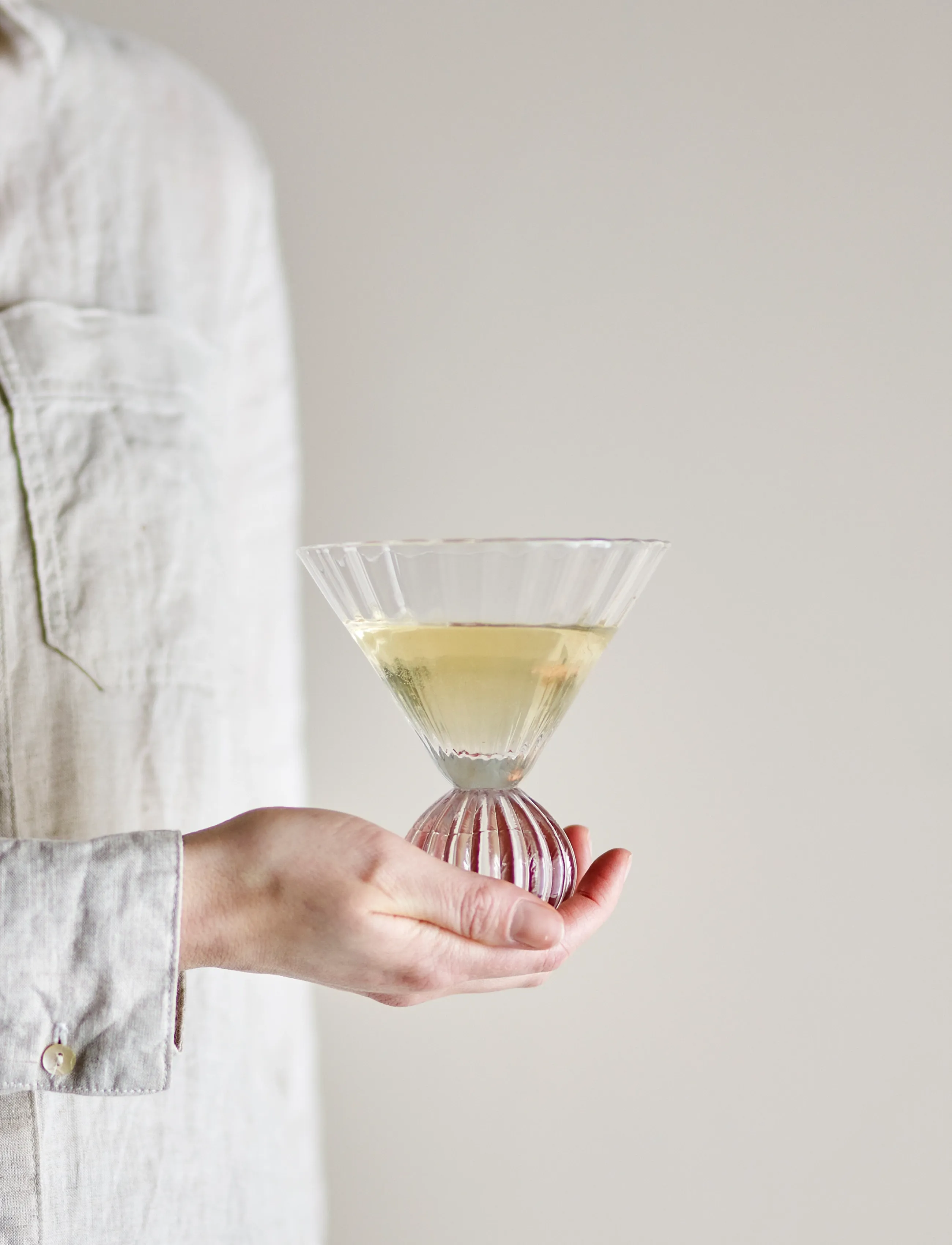 Bloomingville Taurin Cocktail Glass, 30 CL, Nude, Glas > Cocktailglas, Unisex
