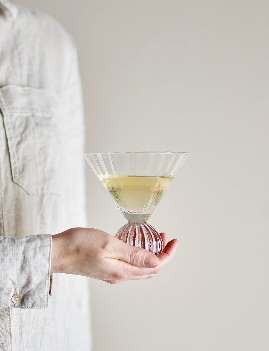 Bloomingville - Taurin Cocktail Glass - cocktail & longdrinkgläser - clear - 0