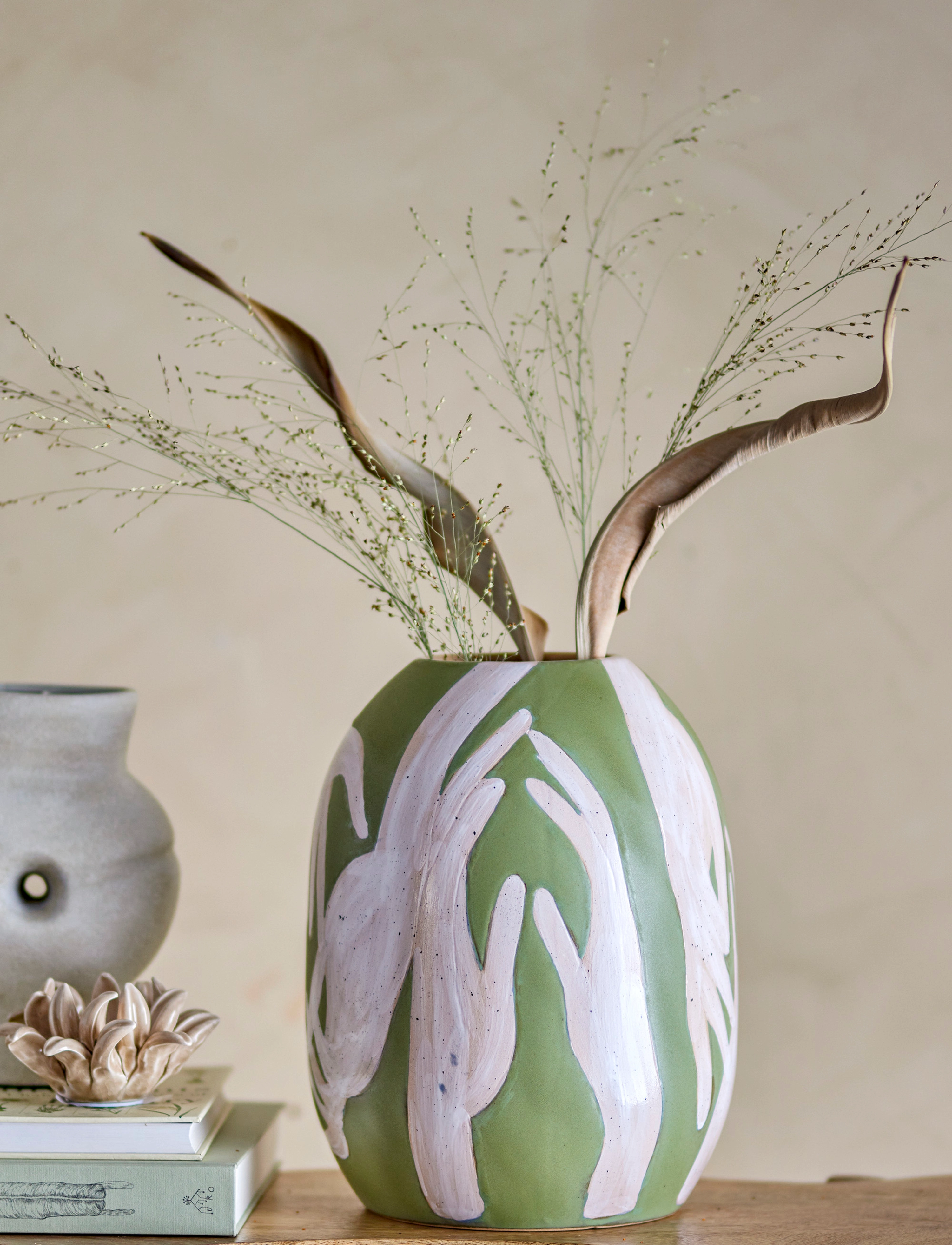 Bloomingville - Adalena Vase - vaser - green - 3