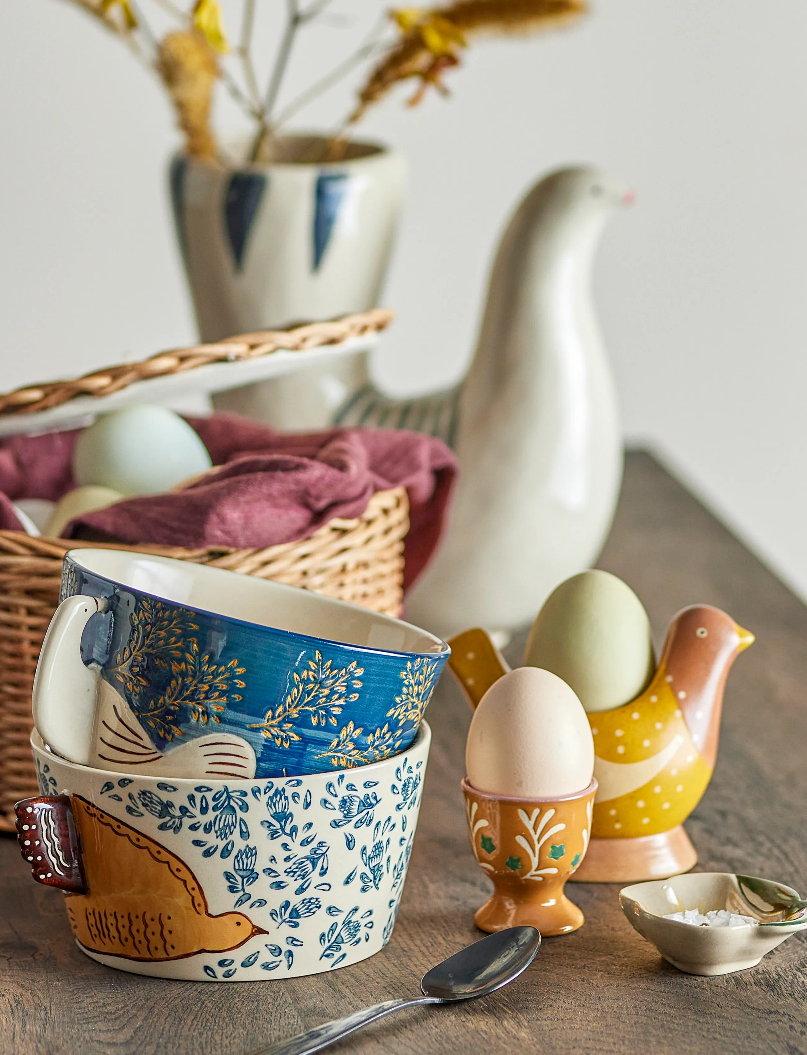 Bloomingville - Hezha Bowl - breakfast bowls - blue - 3