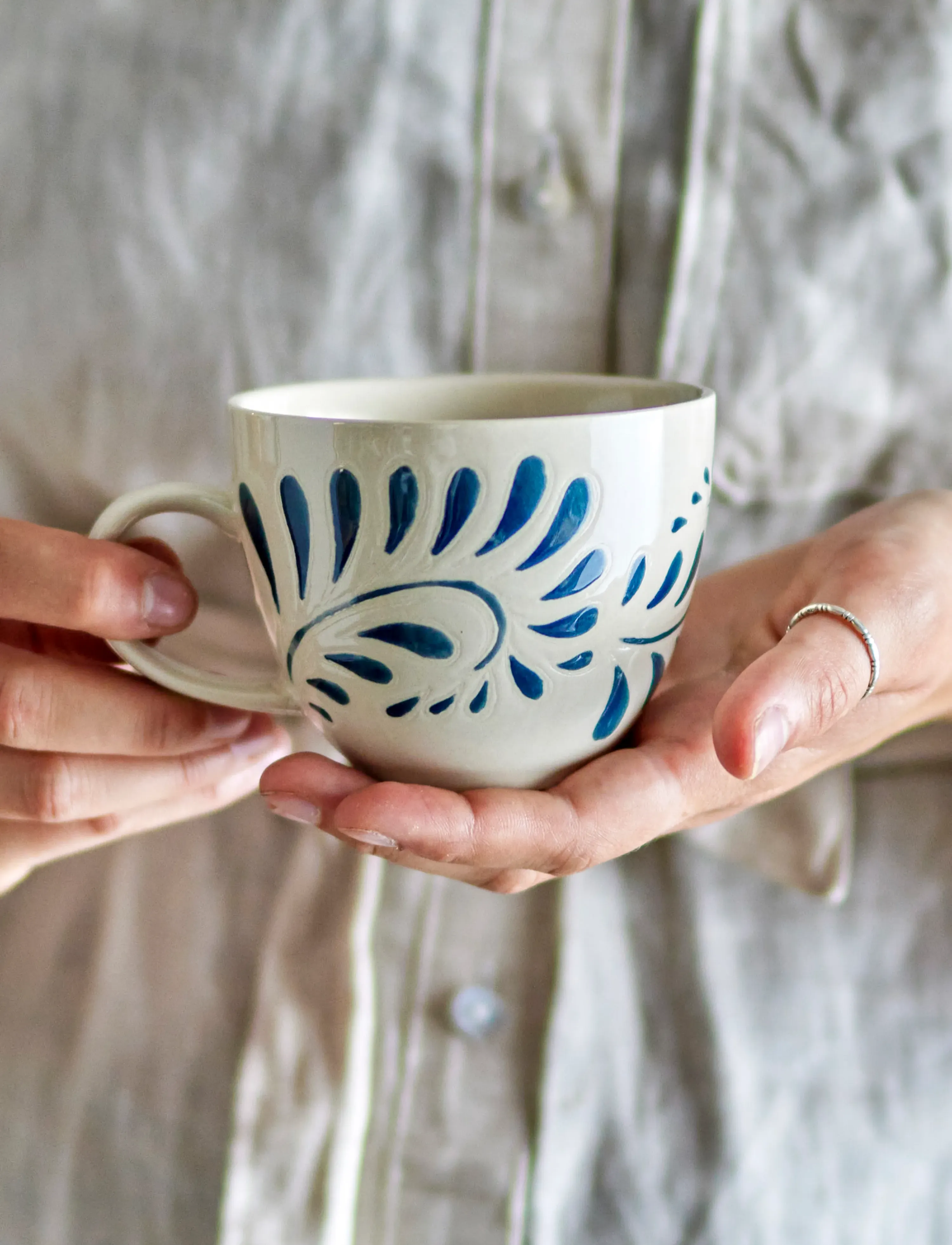 Bloomingville - Heikki Cup - blue - 2