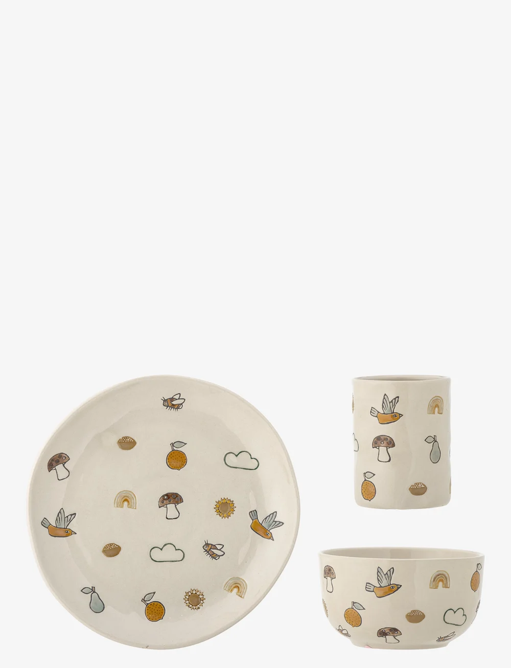 Bloomingville - Agnes Tableware Set - essgeschirr - white - 1