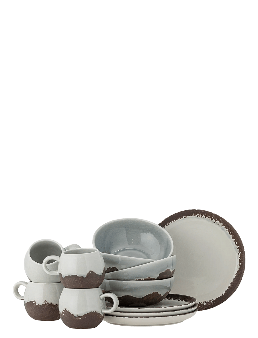 Bloomingville - Paula Breakfast Set - teller - brown - 0