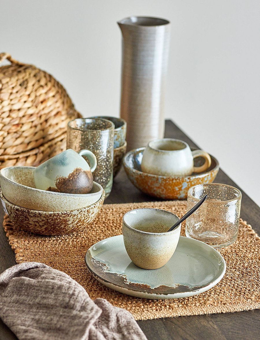 Bloomingville - Paula Breakfast Set - teller - brown - 4