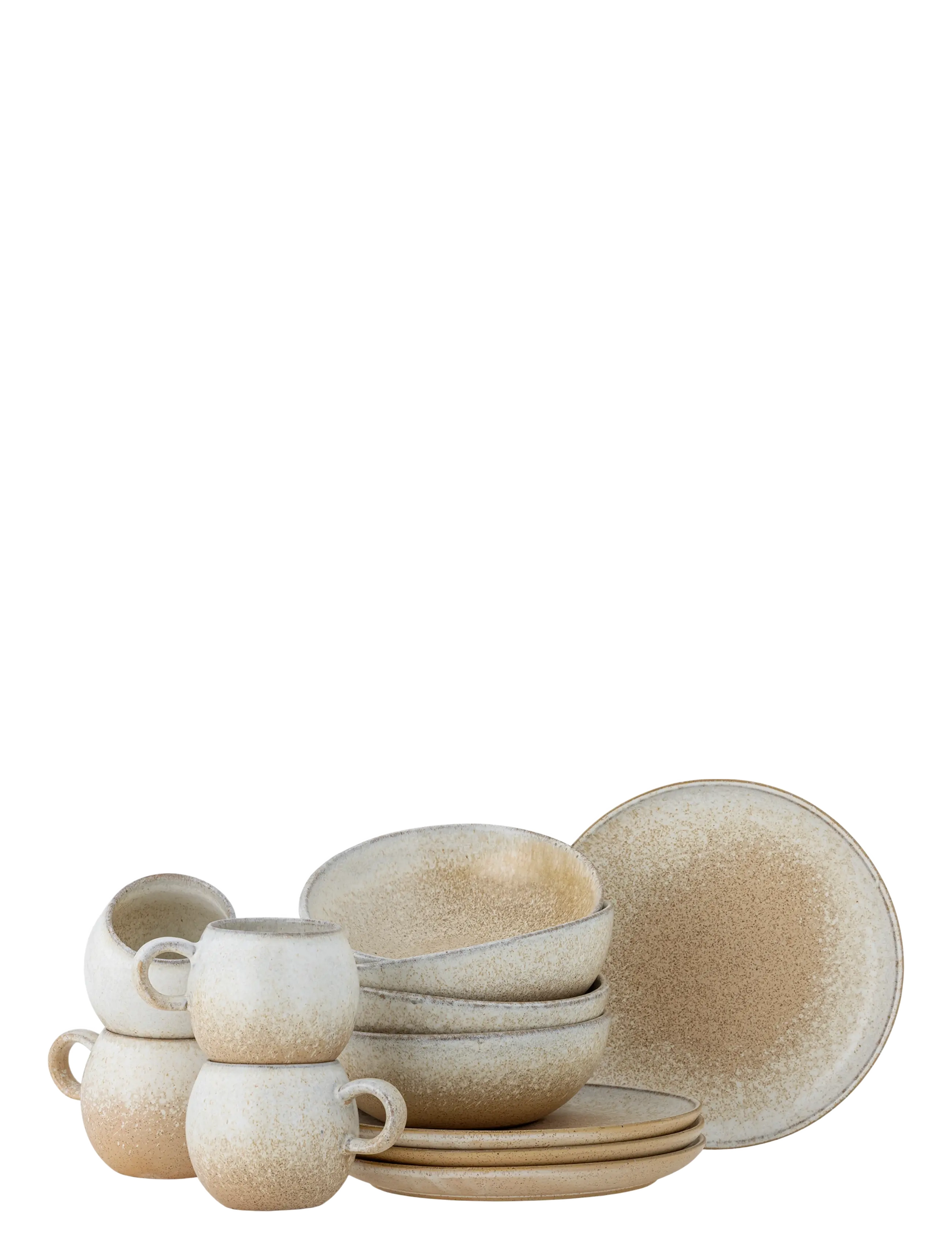 Bloomingville Paula Breakfast Set, Borddækning og -sæt, Beige, Str: ONE SIZE