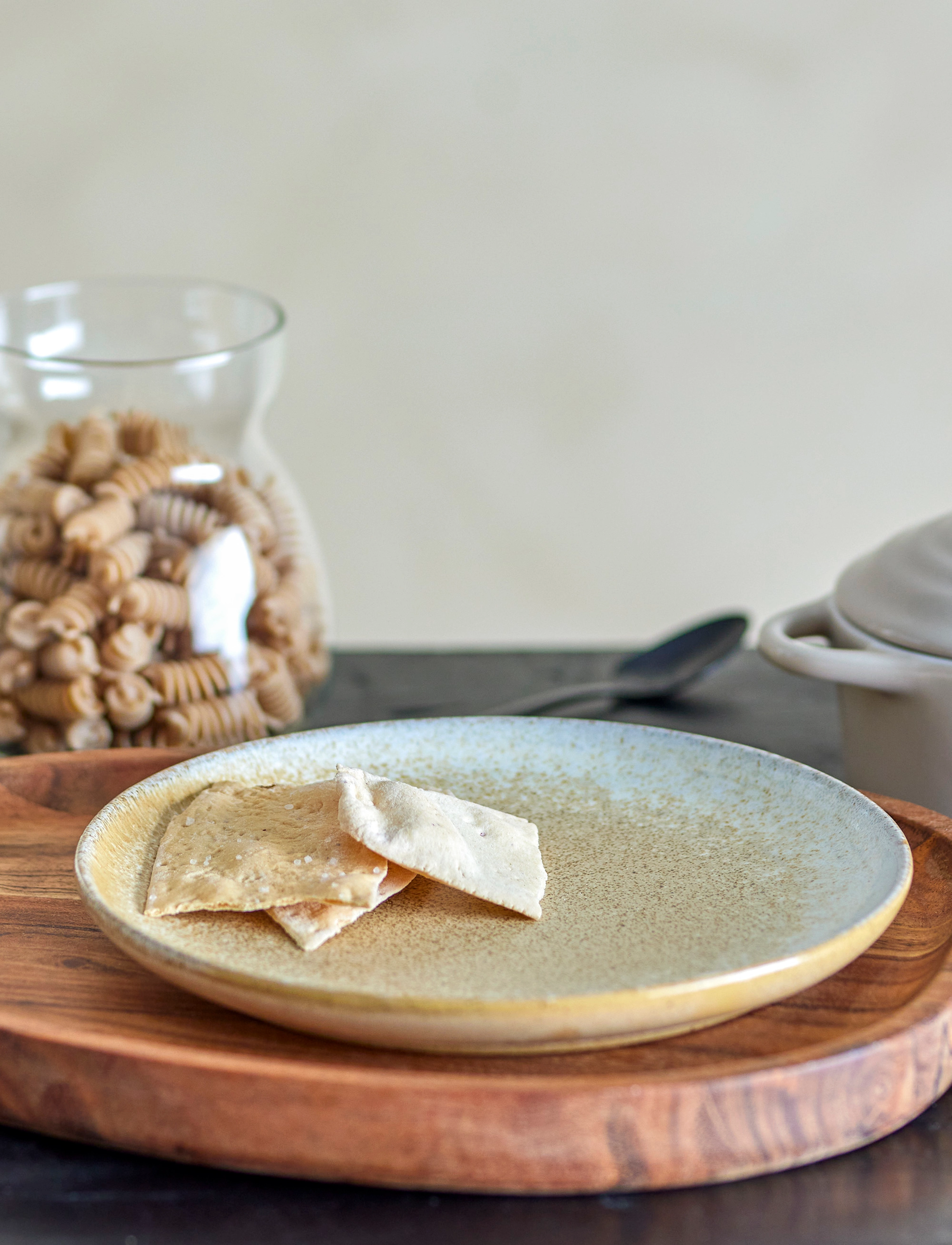 Bloomingville Paula Plate, Ø20XH1.5 cm, Plates, Beige - Dinner Homeware