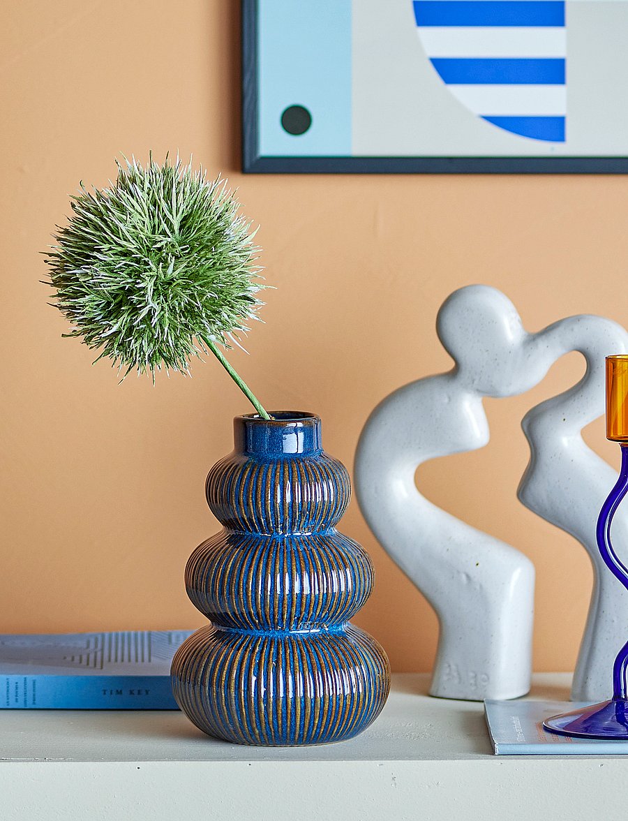 Bloomingville - Myrtle Vase - die niedrigsten preise - blue - 1