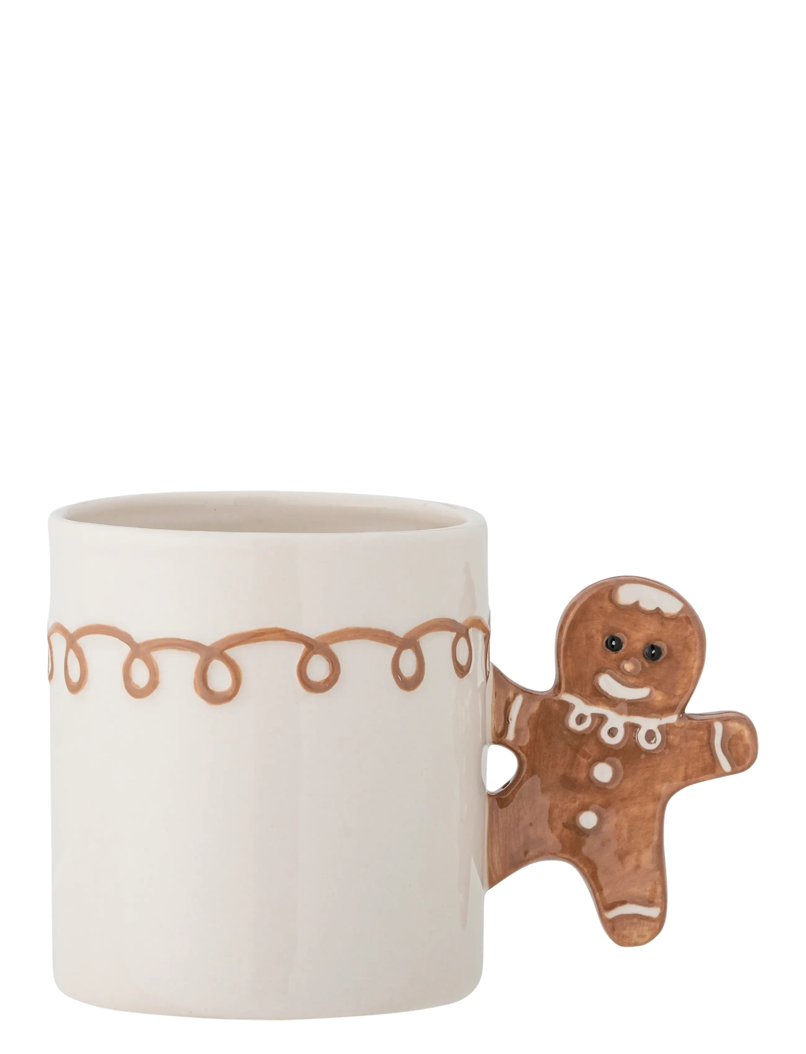 Bloomingville Ginnie Mug - Christmas - BROWN / cream