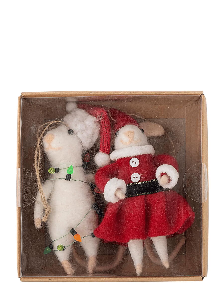Bloomingville - Peo Ornament - white - 2