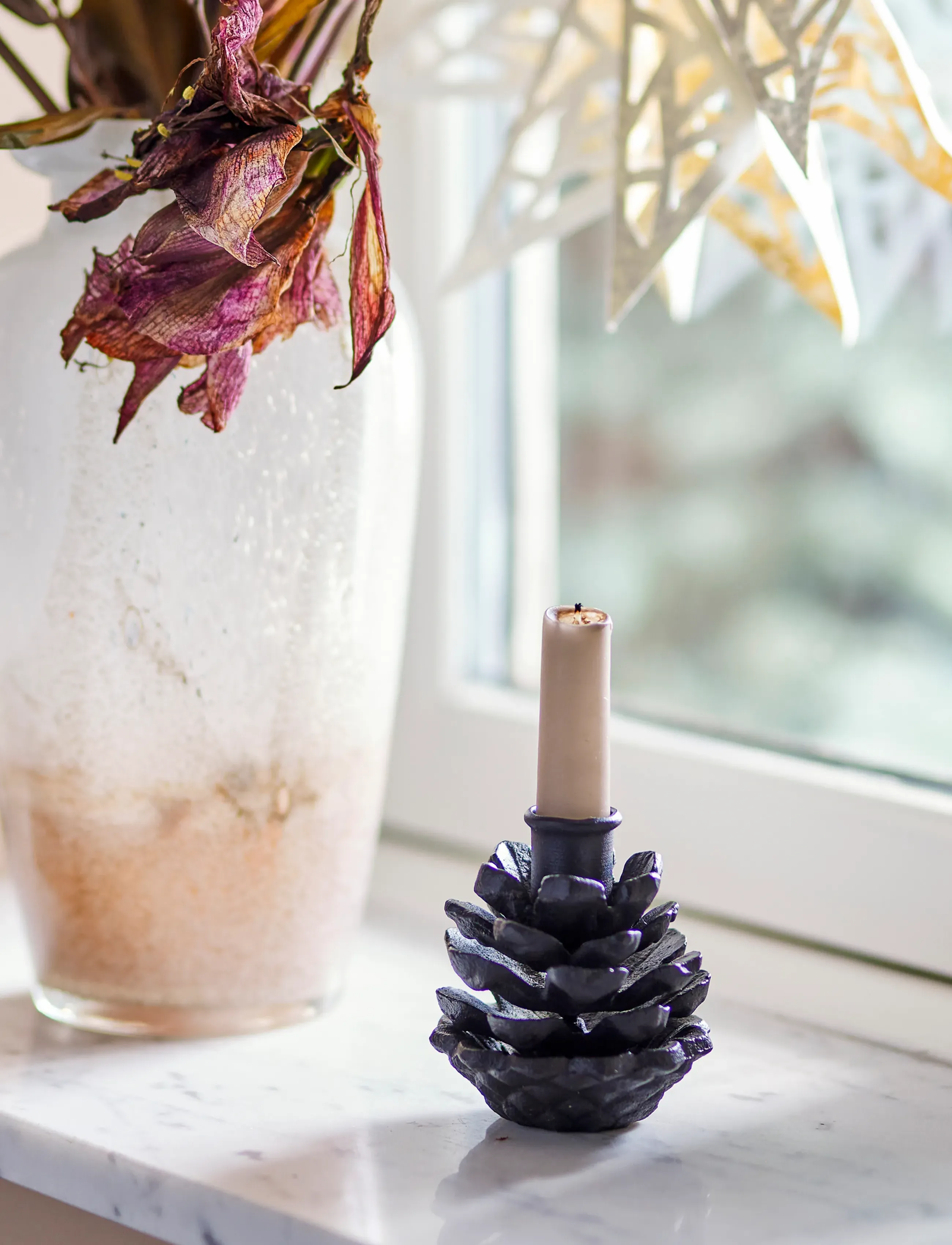 Bloomingville - Fernie Candle Holder - black - 0