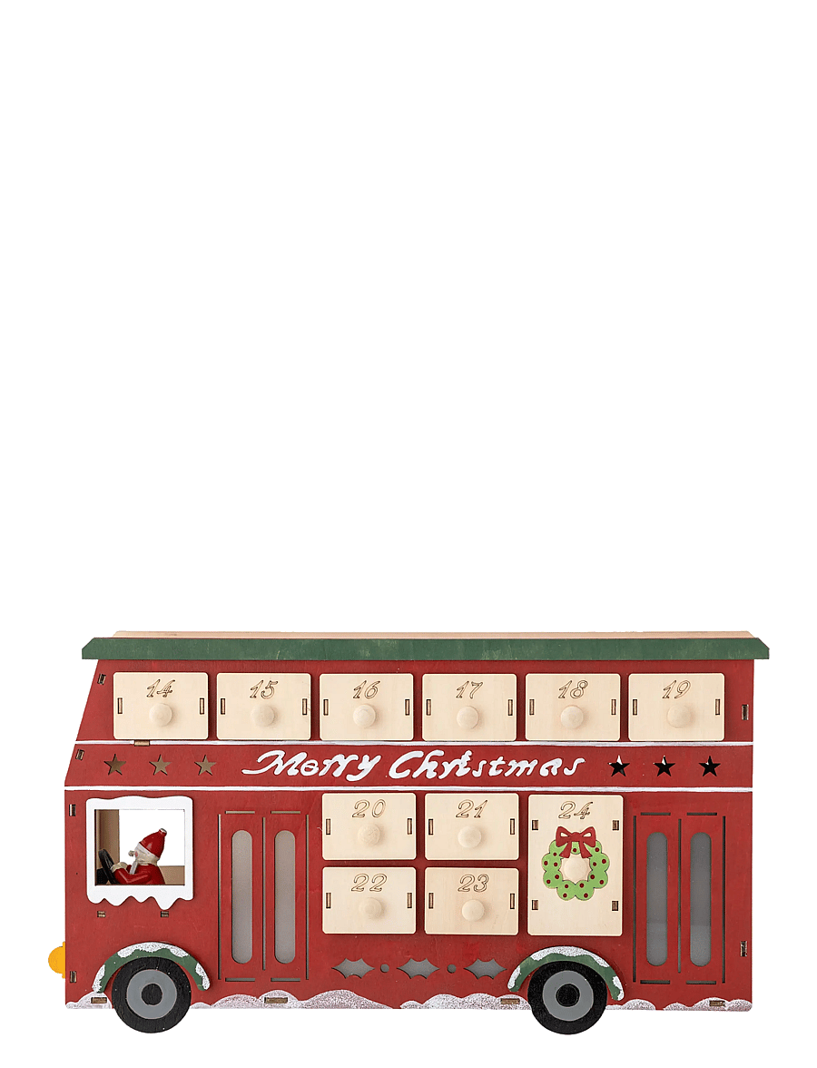 Bloomingville - Edward Calendar w/Light - red - 1