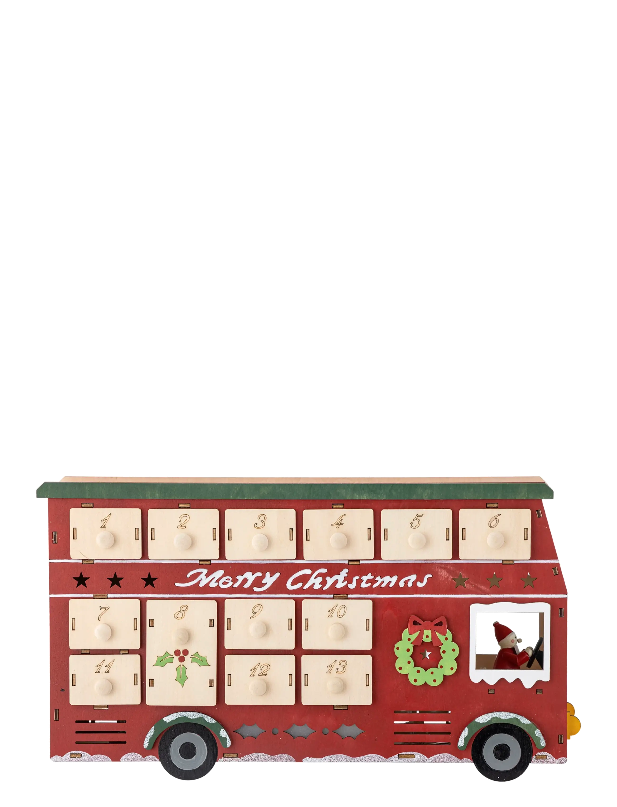 Bloomingville - Edward Calendar w/Light - red - 2