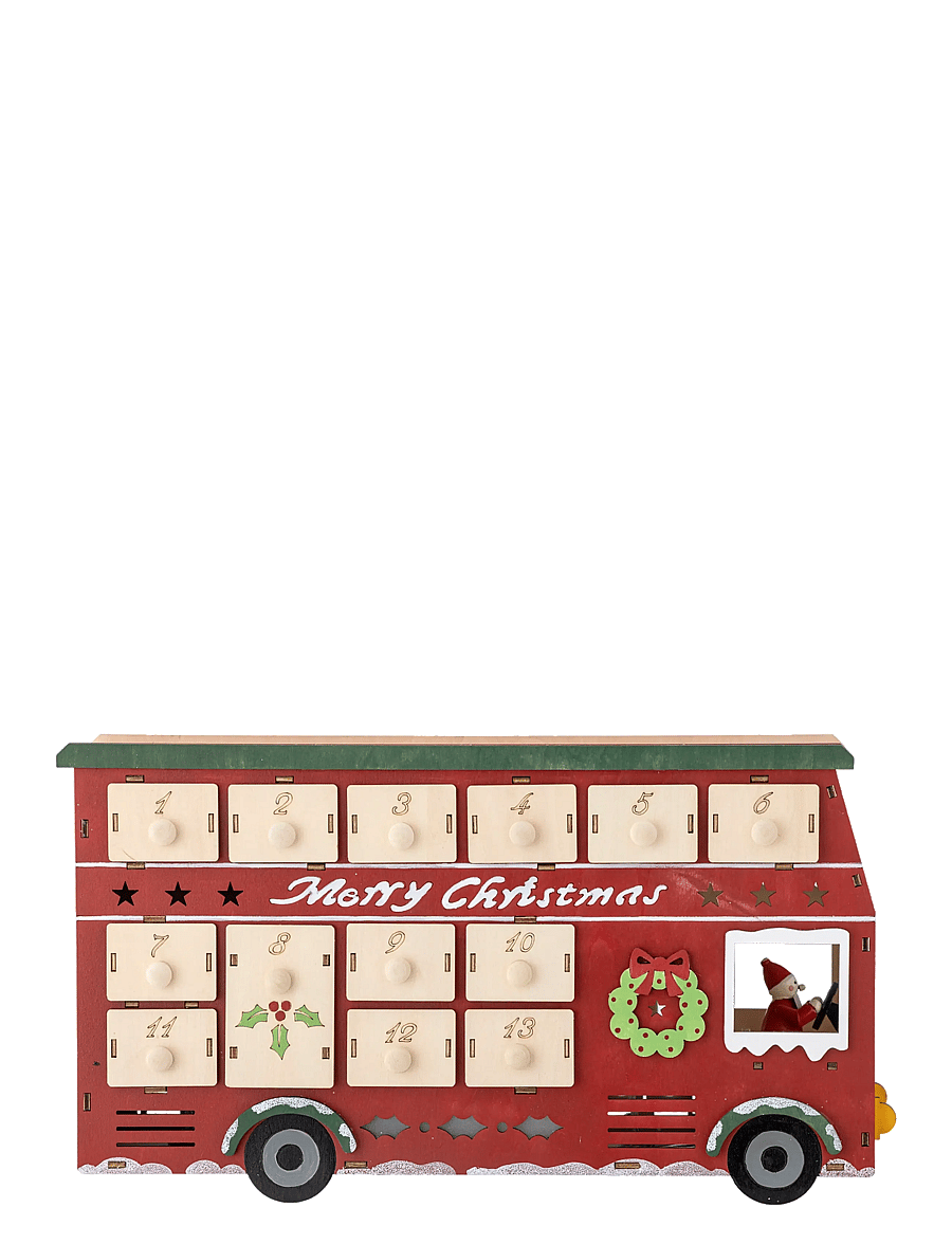 Bloomingville - Edward Calendar w/Light - red - 2
