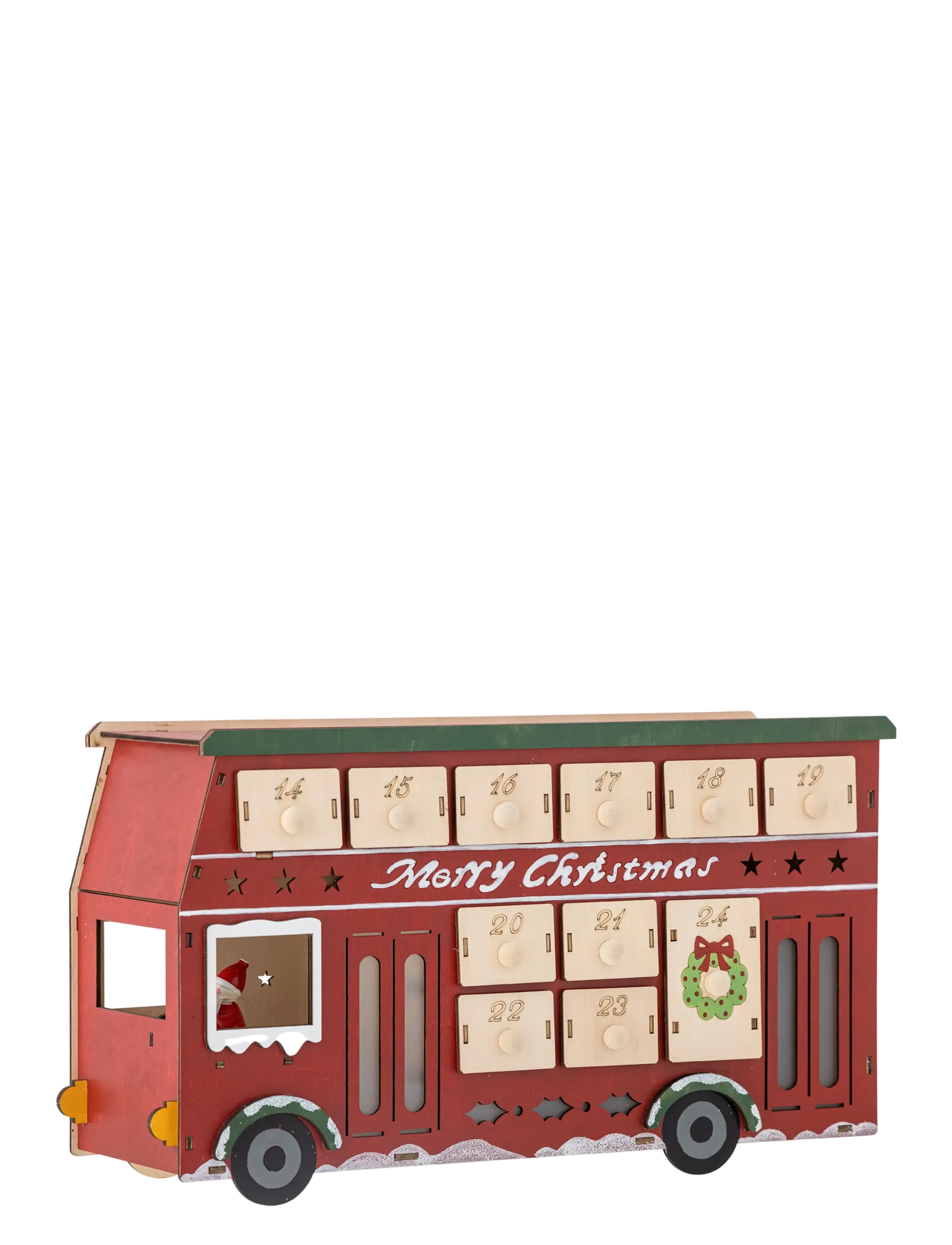 Bloomingville - Edward Calendar w/Light - red - 3