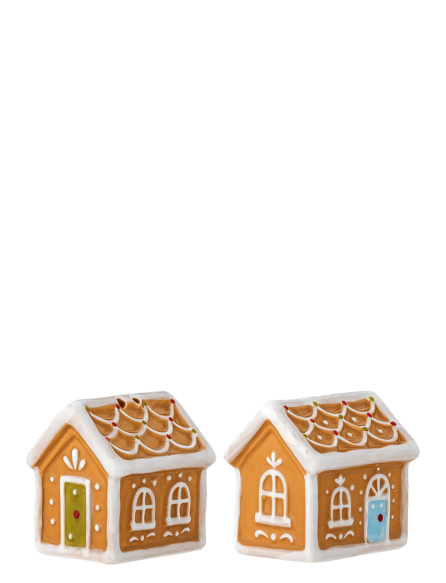Bloomingville - Ginnie Salt & Pepper Shaker - salz- & pfefferstreuer - brown - 1