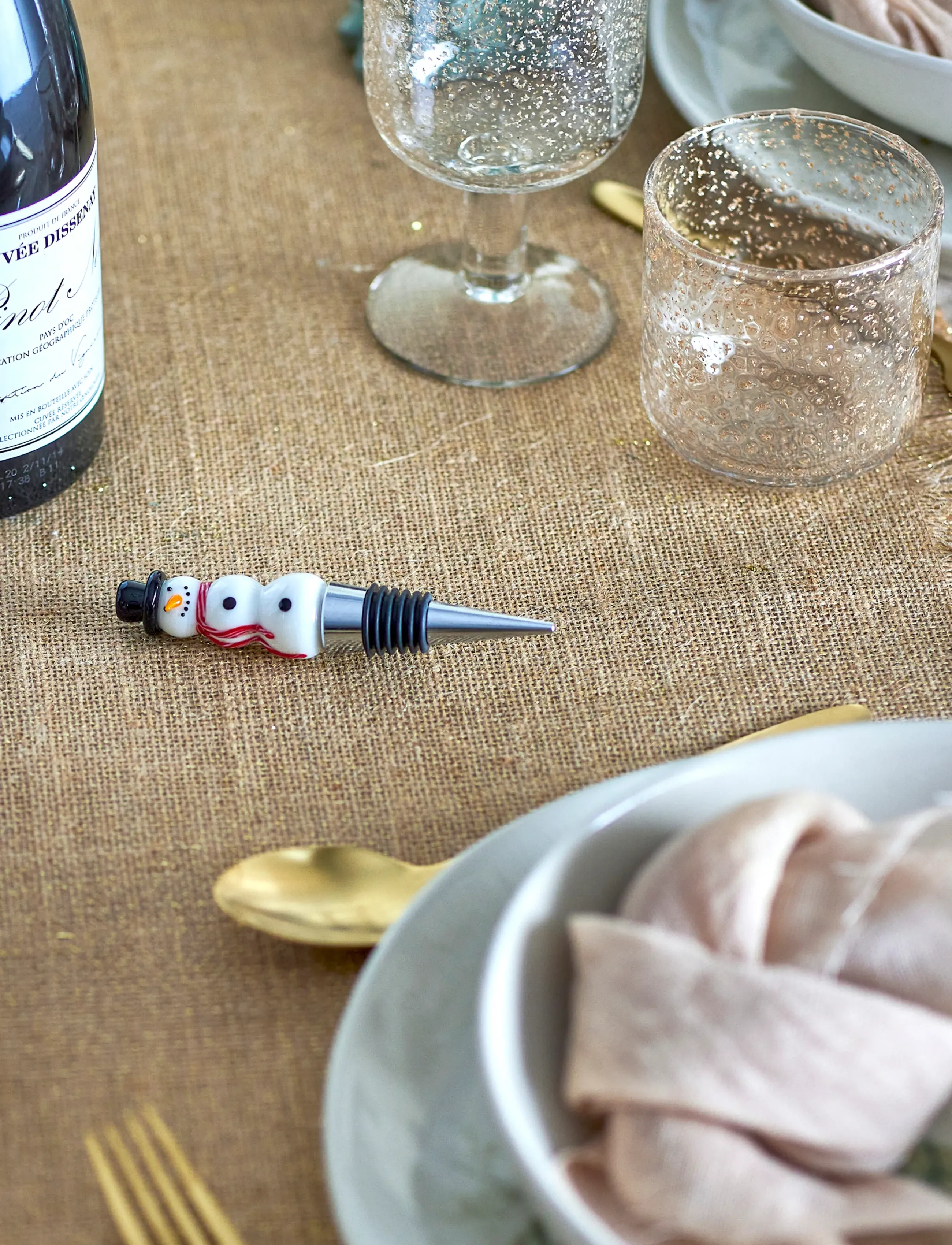 Bloomingville - Lynn Wine Stopper - white - 0