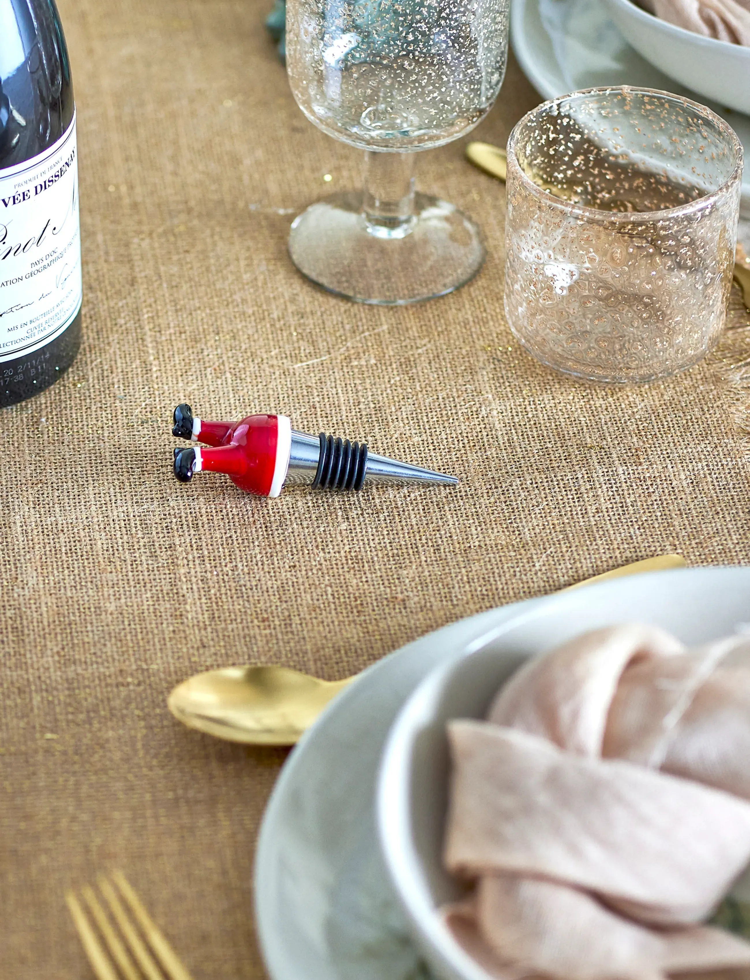 Bloomingville - Lynn Wine Stopper - oplukkere & vinpropper - red - 0