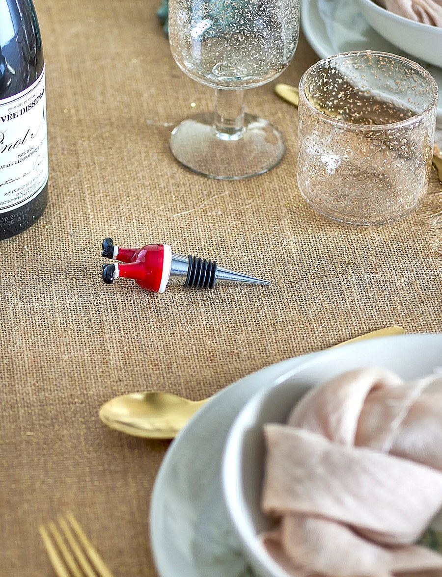 Bloomingville - Lynn Wine Stopper - flaschenöffner & weinverschlüsse - red - 0