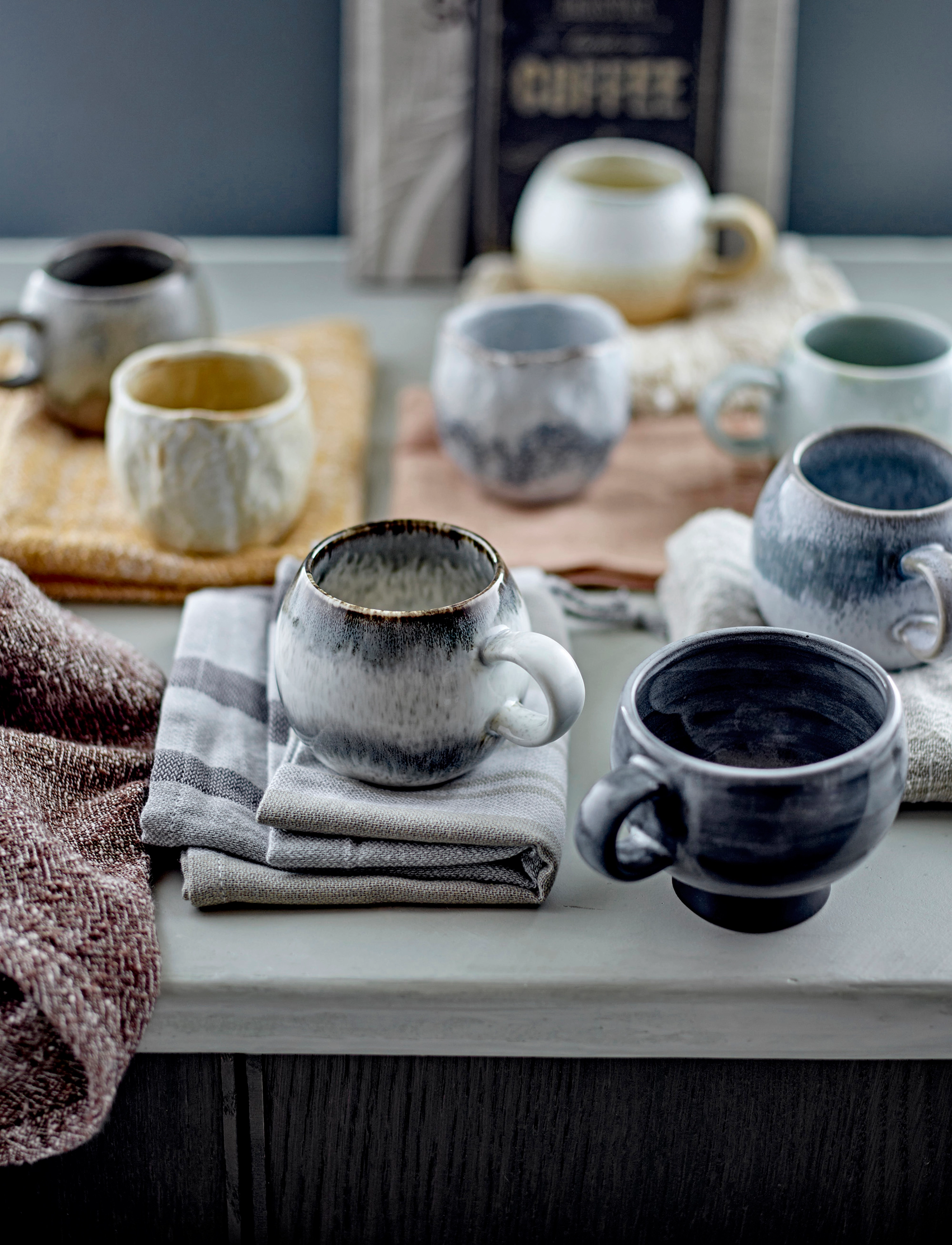 Bloomingville Paula Cup, 27.5 CL, Cups & Mugs, Grau - Coffee Cups, Homeware