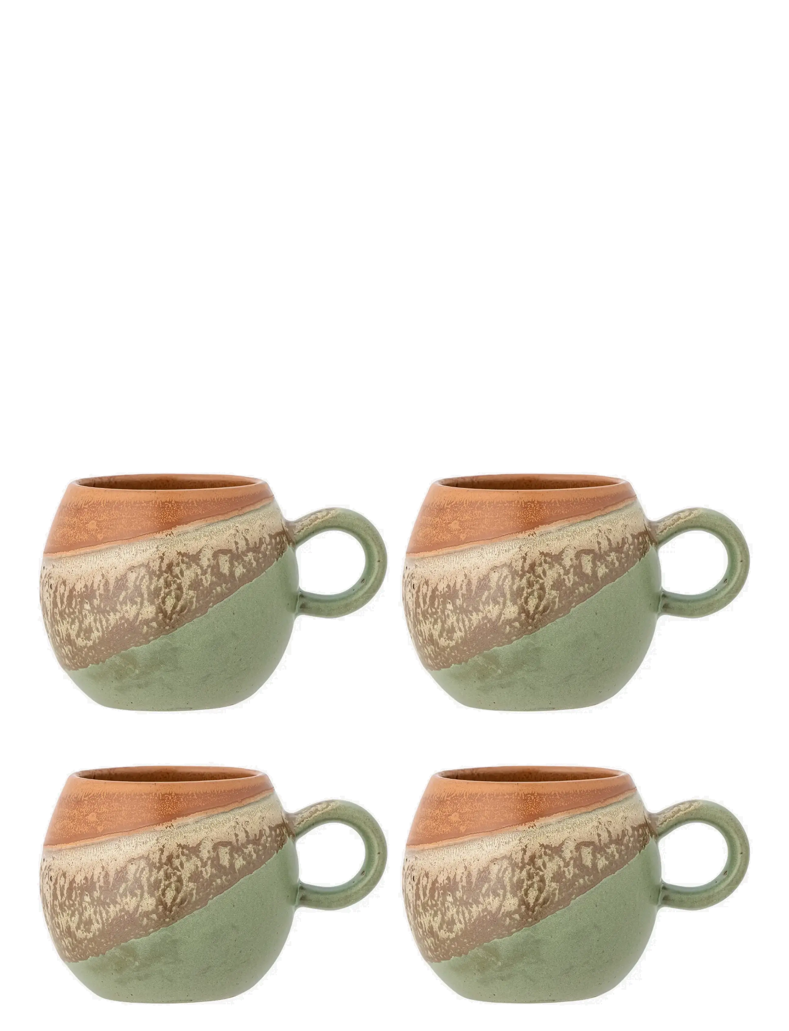Bloomingville Paula Cup - Kaffekoppar - GREEN / multi