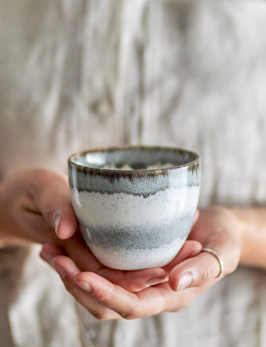 Bloomingville - Paula Cup - teetassen - grey - 2