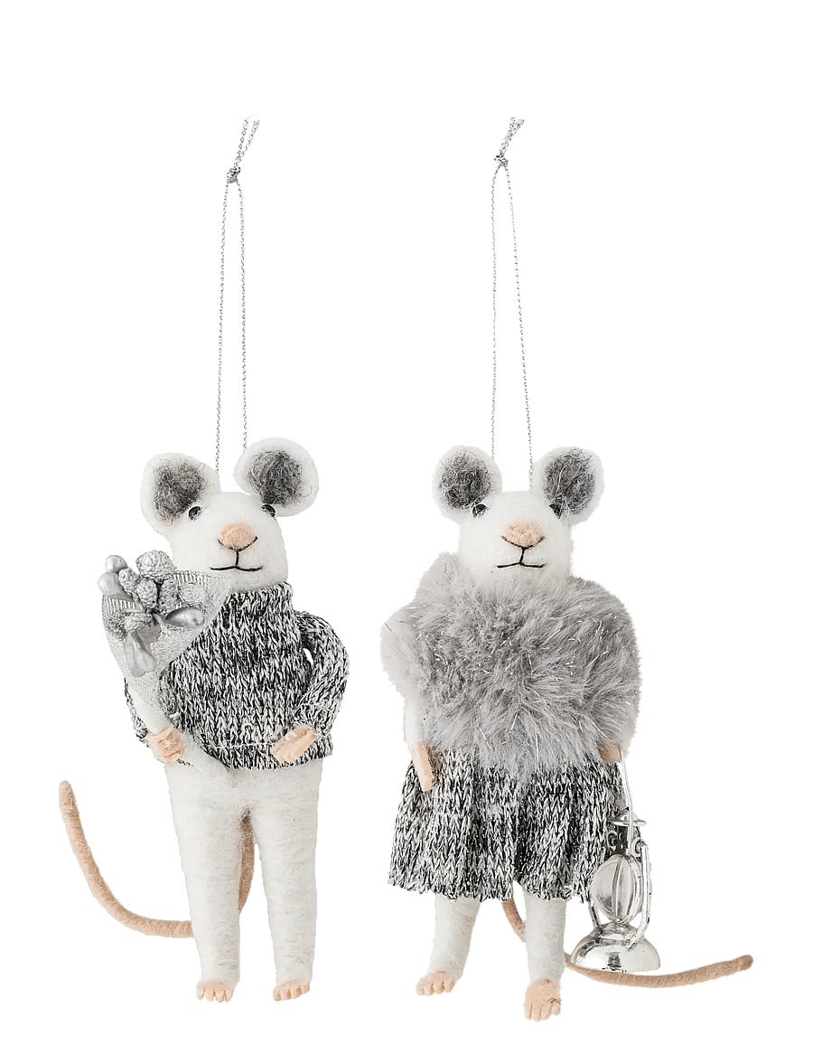 Bloomingville - Peo Ornament - grey - 1