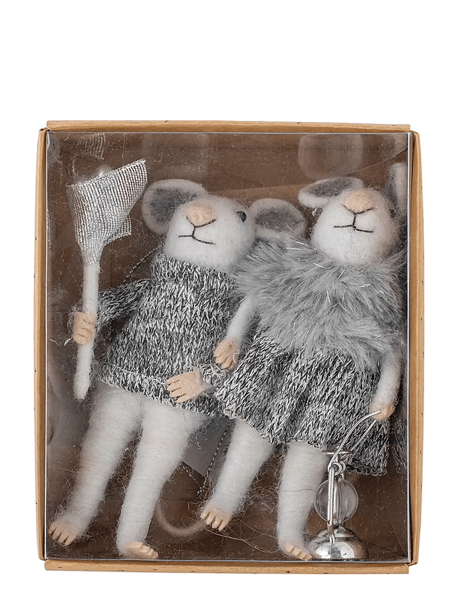Bloomingville - Peo Ornament - grey - 2