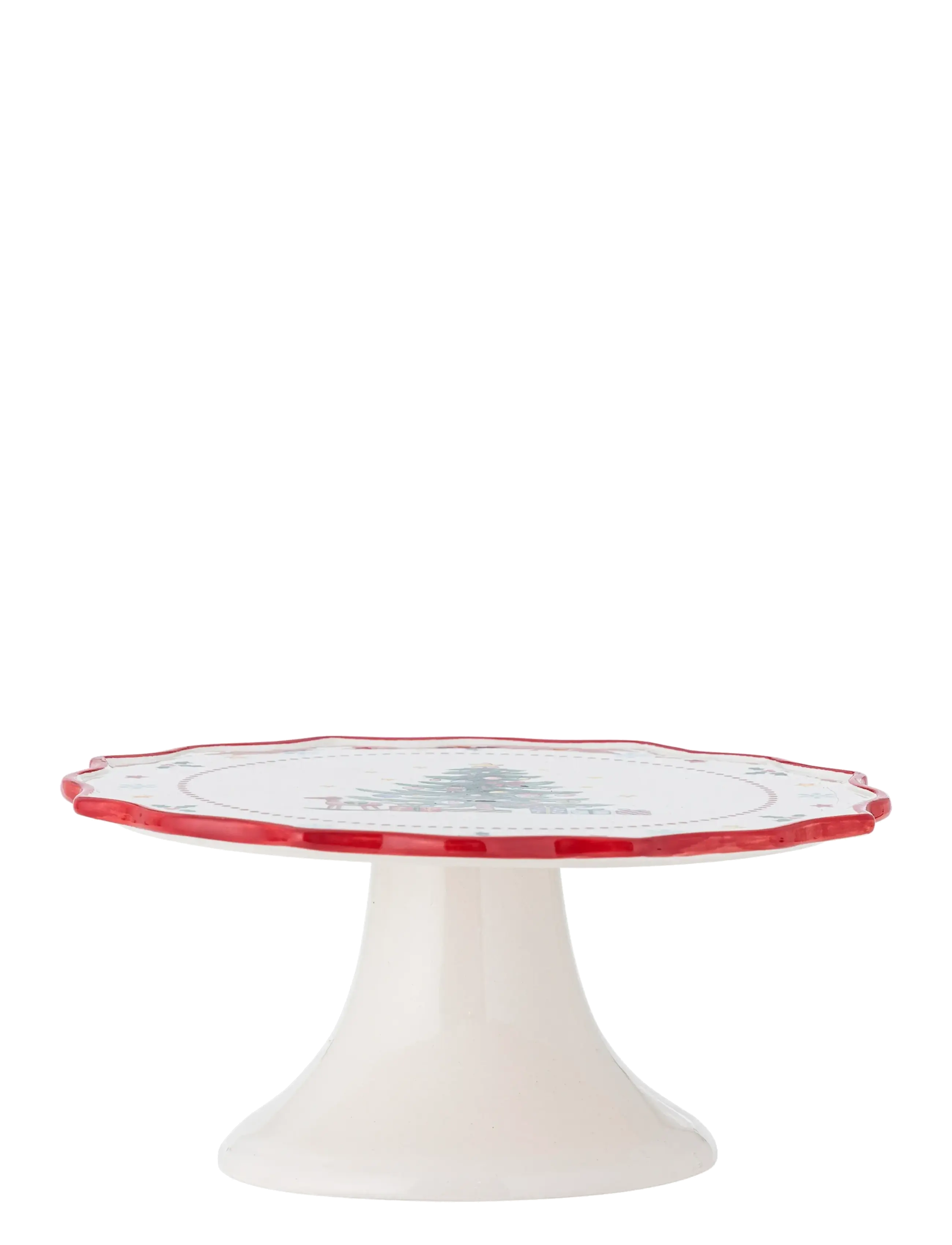 Bloomingville Naive Cake Tray - Christmas gifts - RED / white