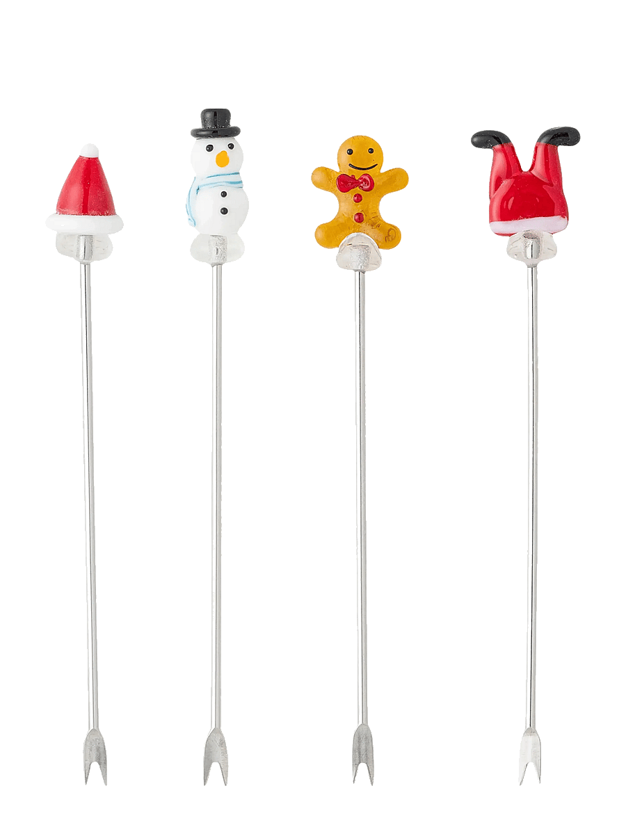 Bloomingville - Misa Cocktail Forks - red - 1
