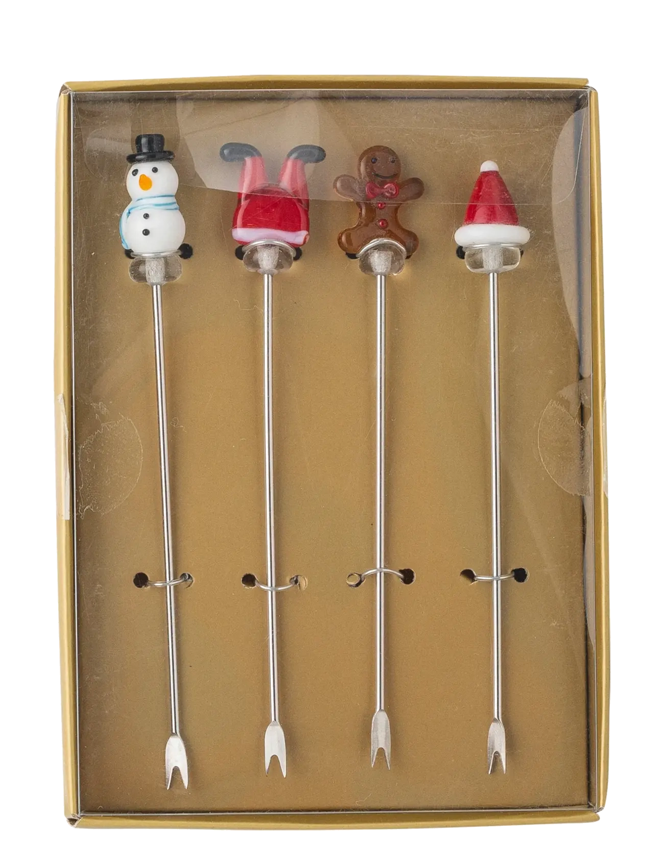Bloomingville - Misa Cocktail Forks - red - 2
